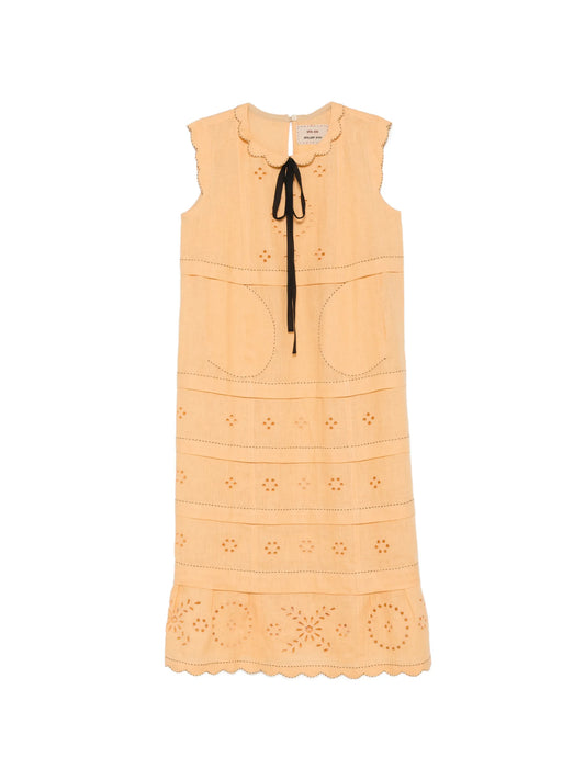 Kiki broderie midi dress