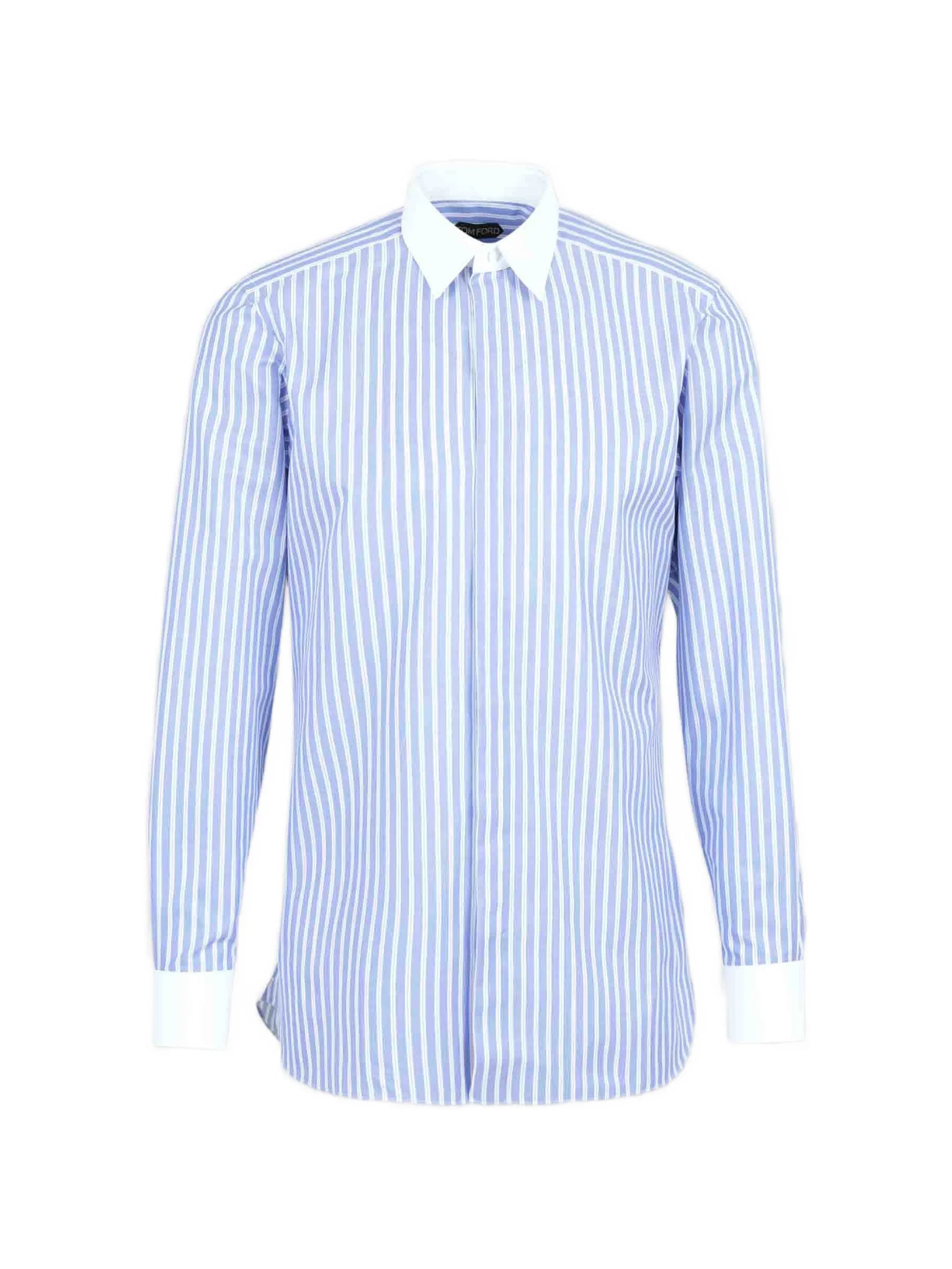striped button shirt
