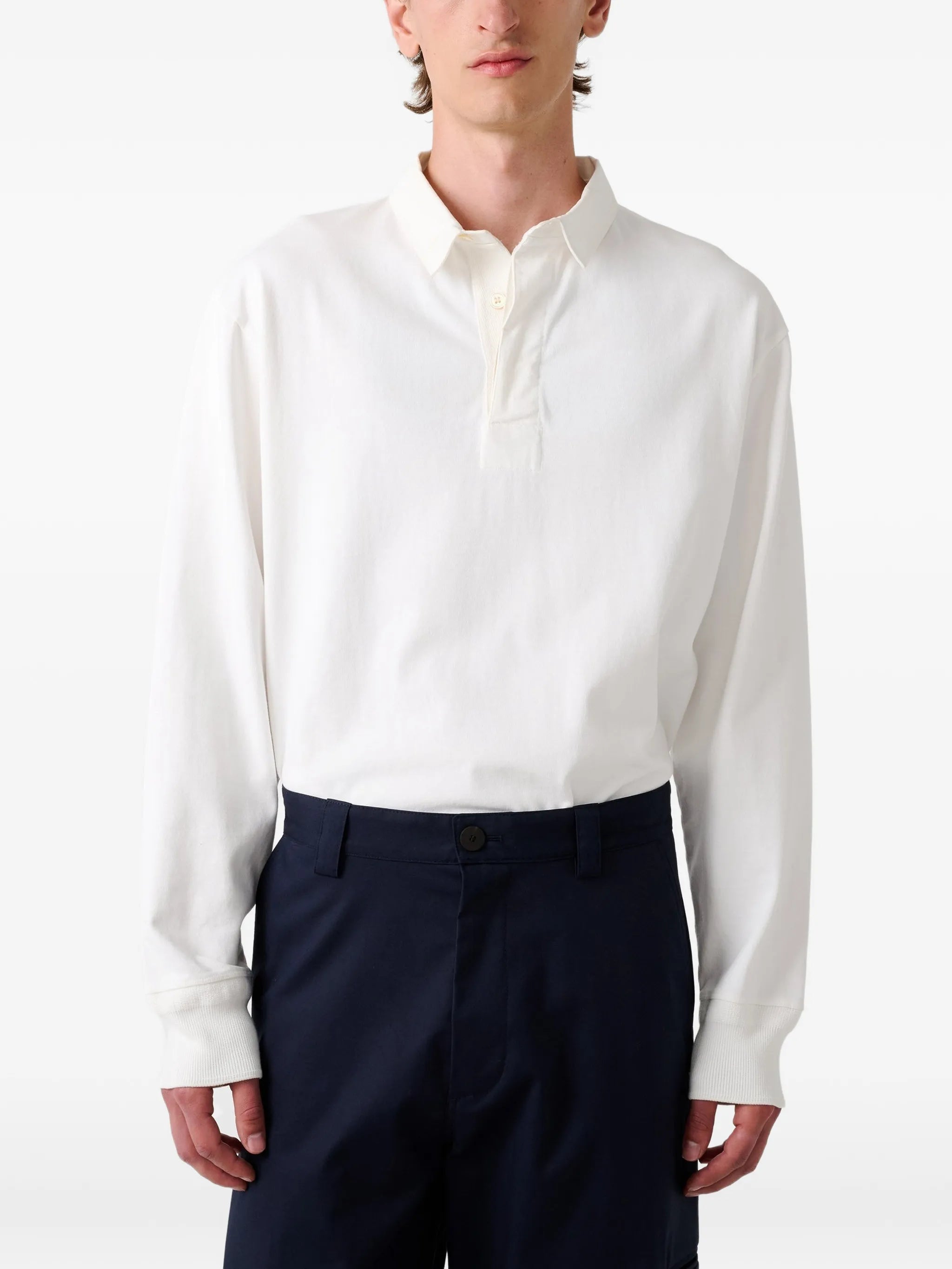 Alyk ribbed polo shirt