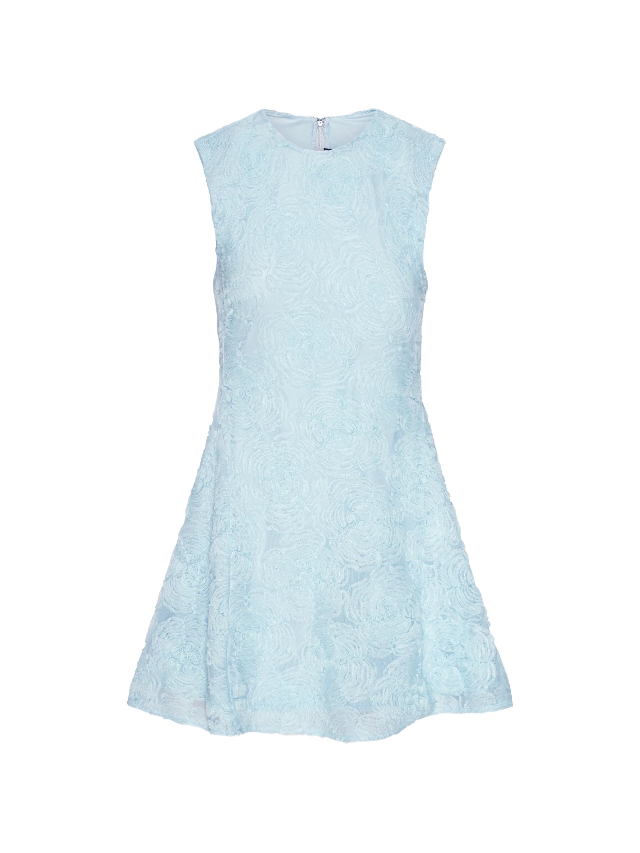 crew-neck mini dress