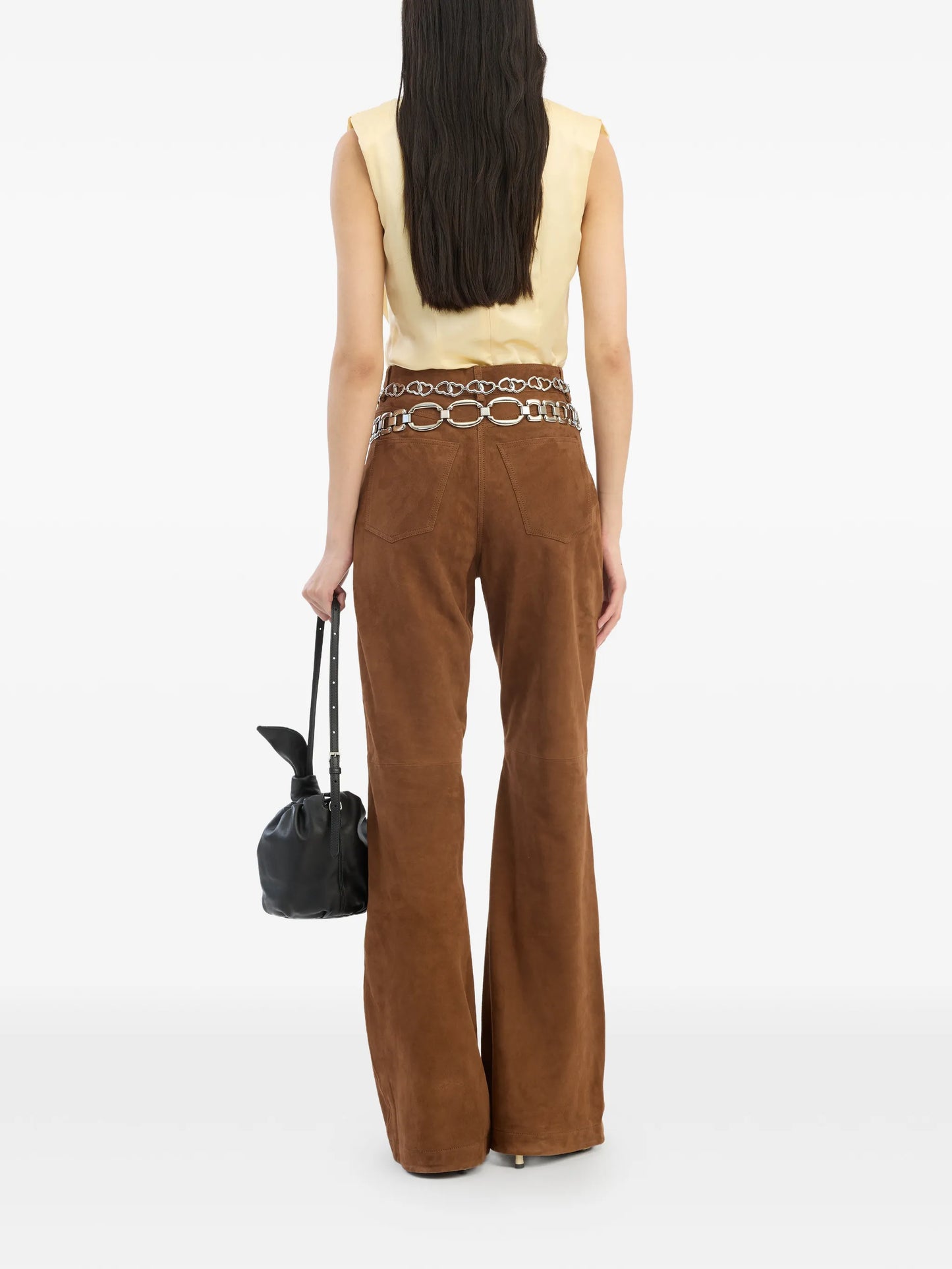 chiffon waterfall top