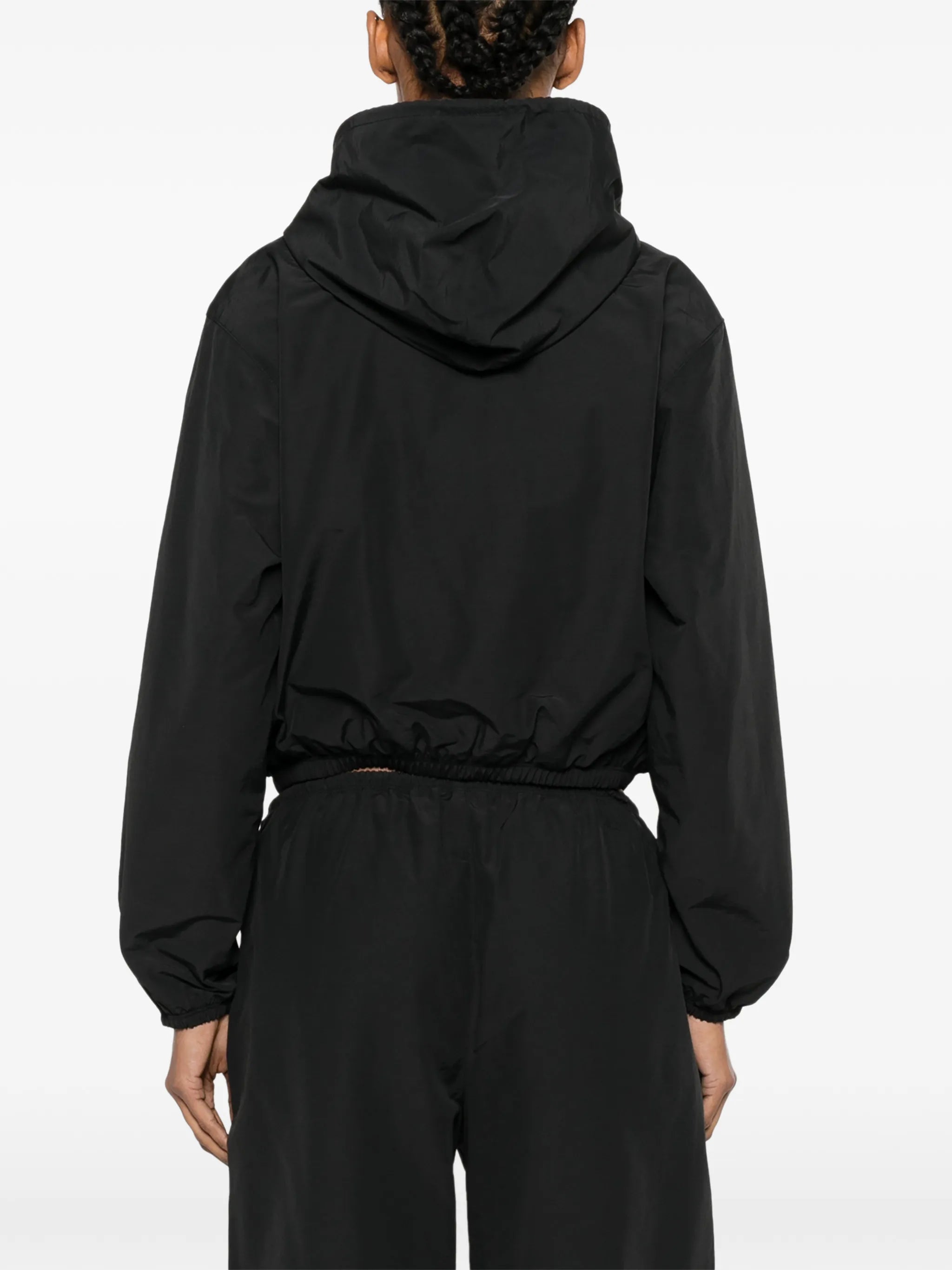 logo-print hooded jacket