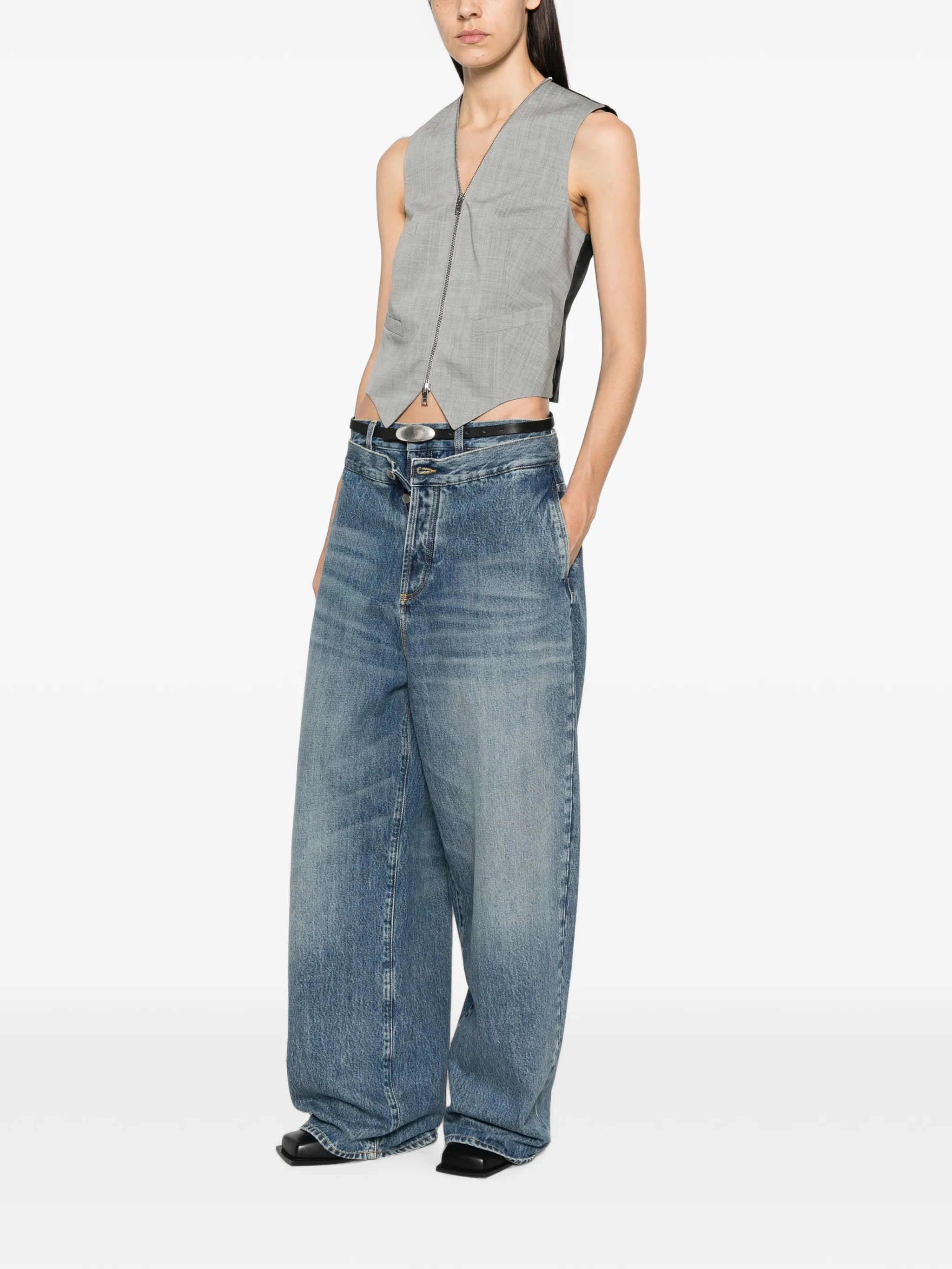 Continuous Loop zipper tailored vest