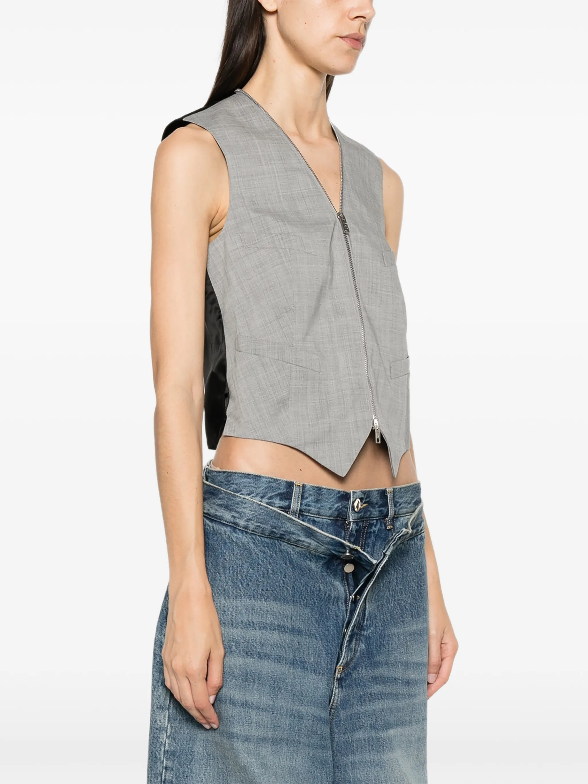 Continuous Loop zipper tailored vest