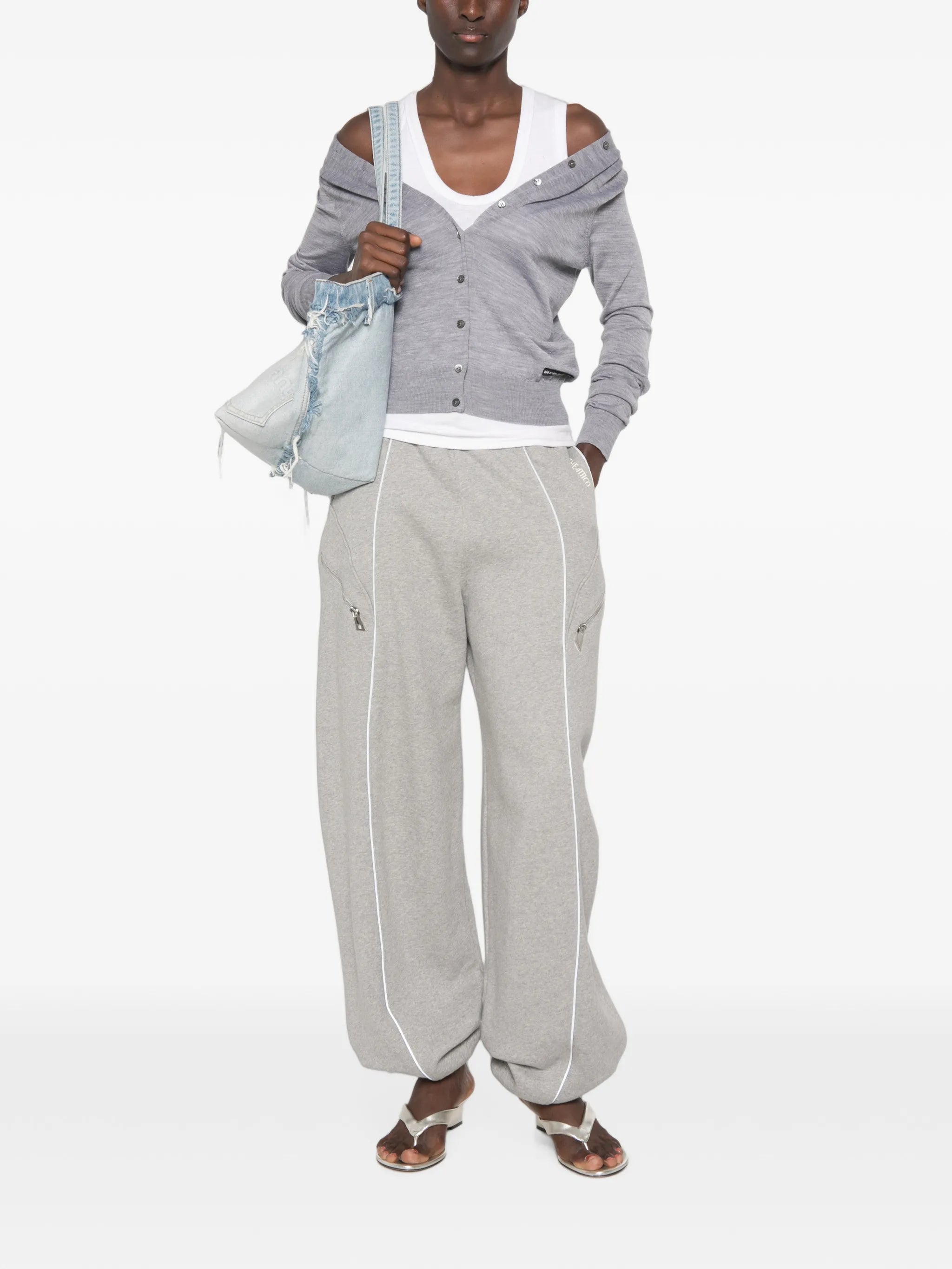 button-front long sleeve cardigan