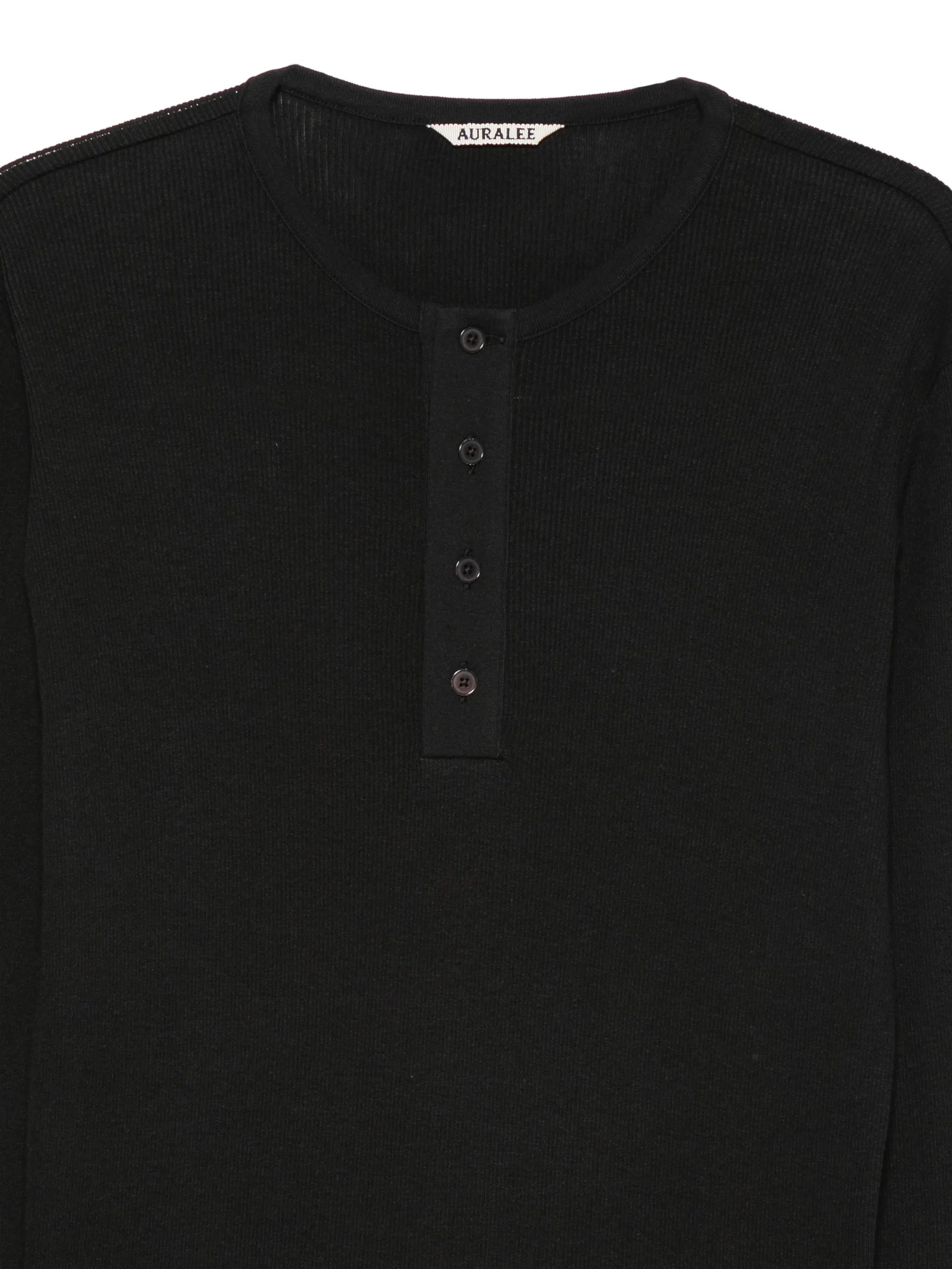 Henley ribbed top