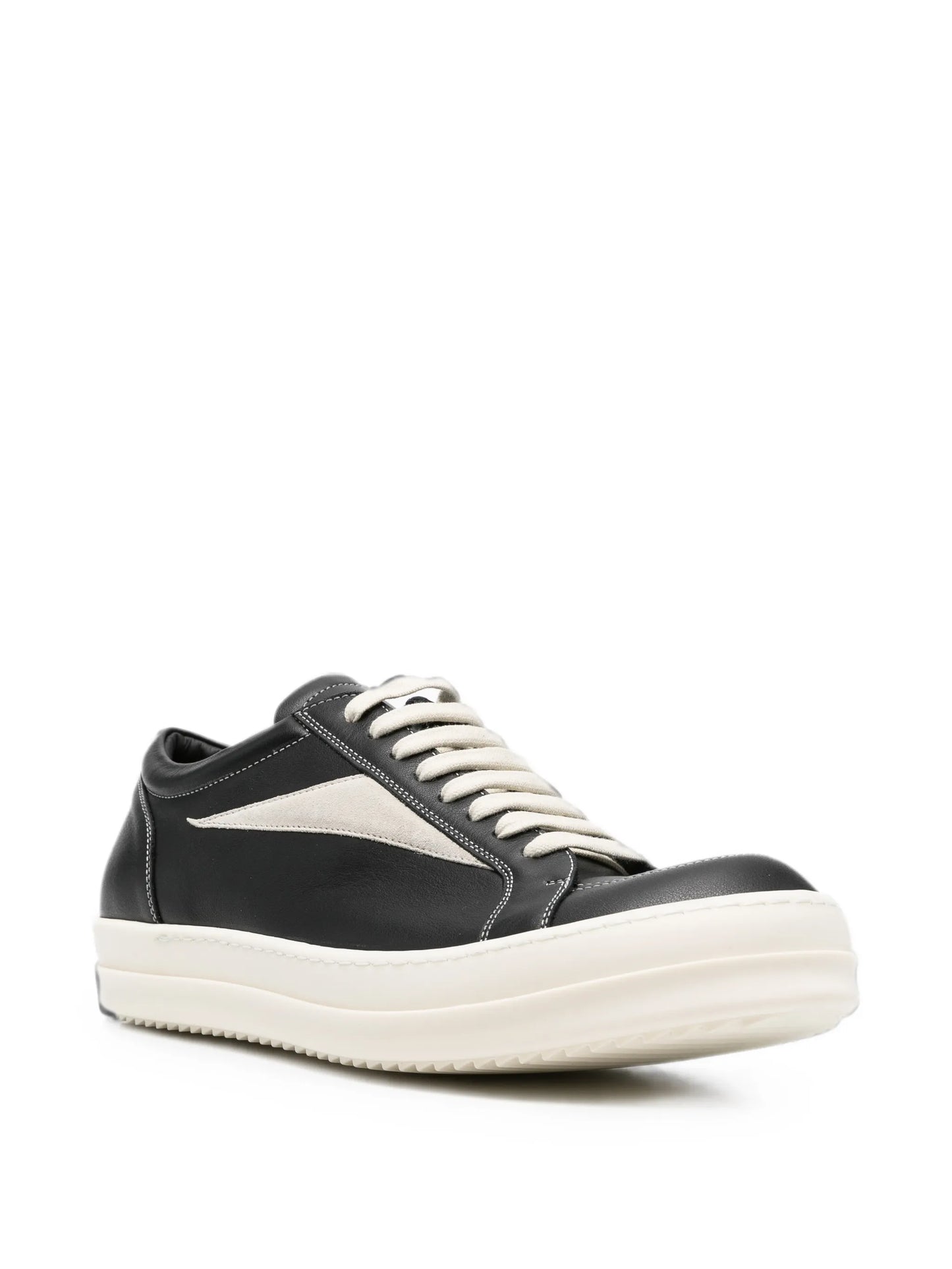 Vintage lace-up leather sneakers
