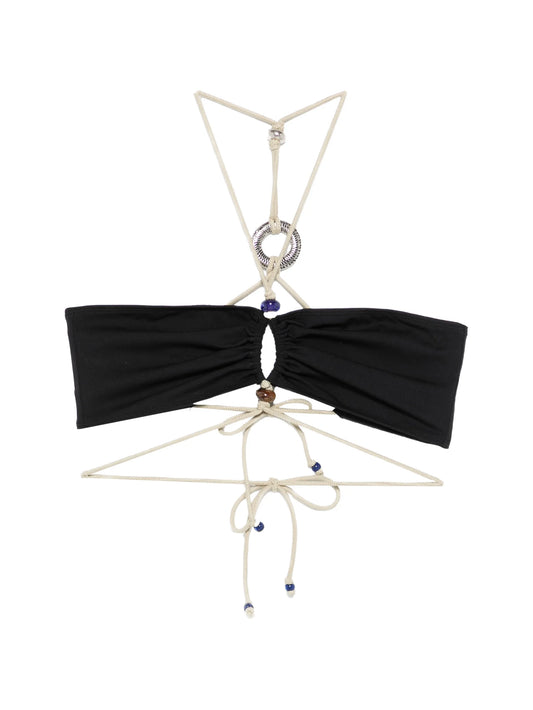 Analia ring bead bikini top