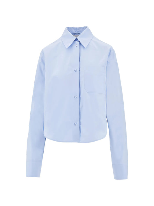 pleated cotton shirt