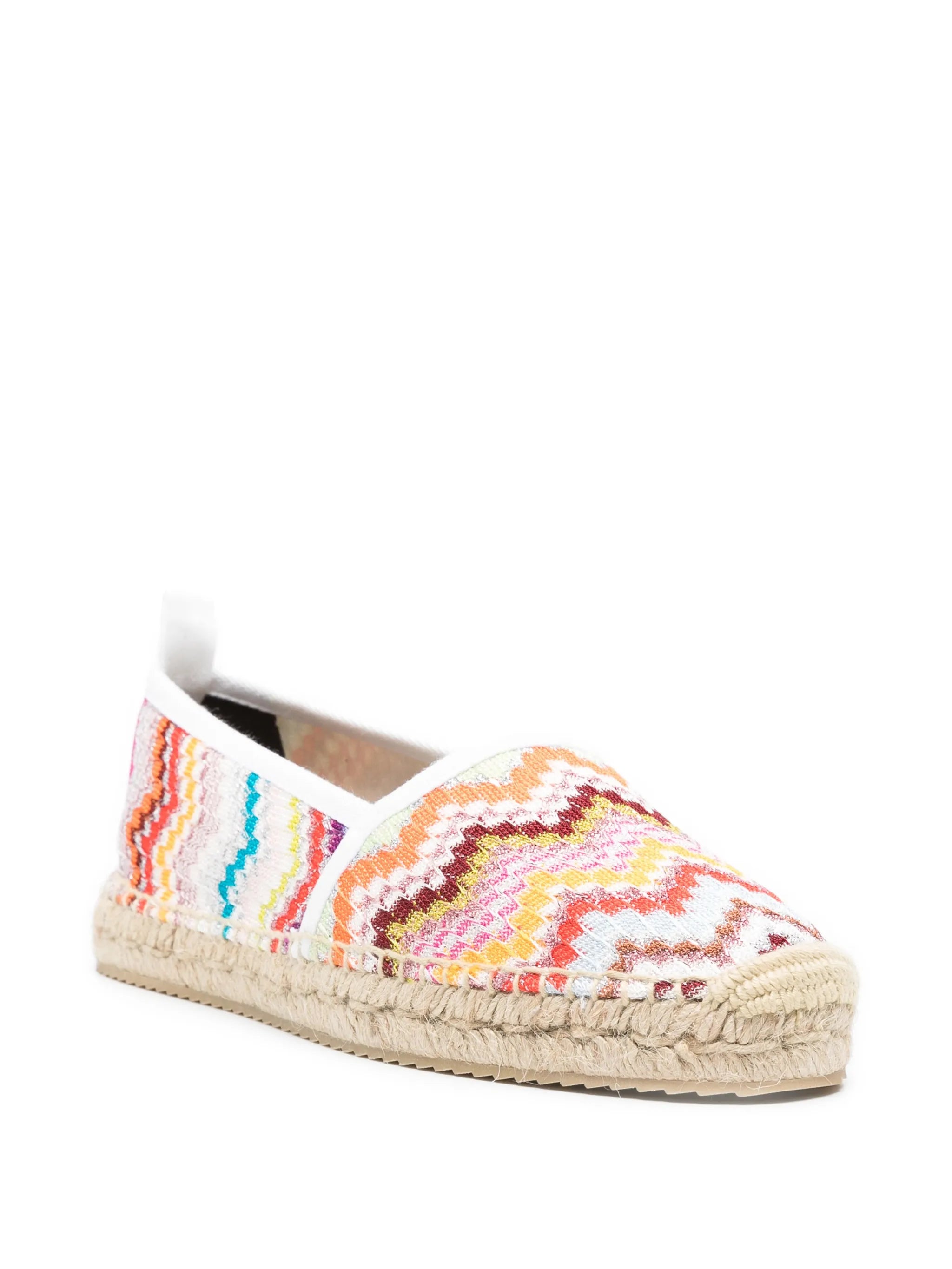 chevron-pattern espadrilles