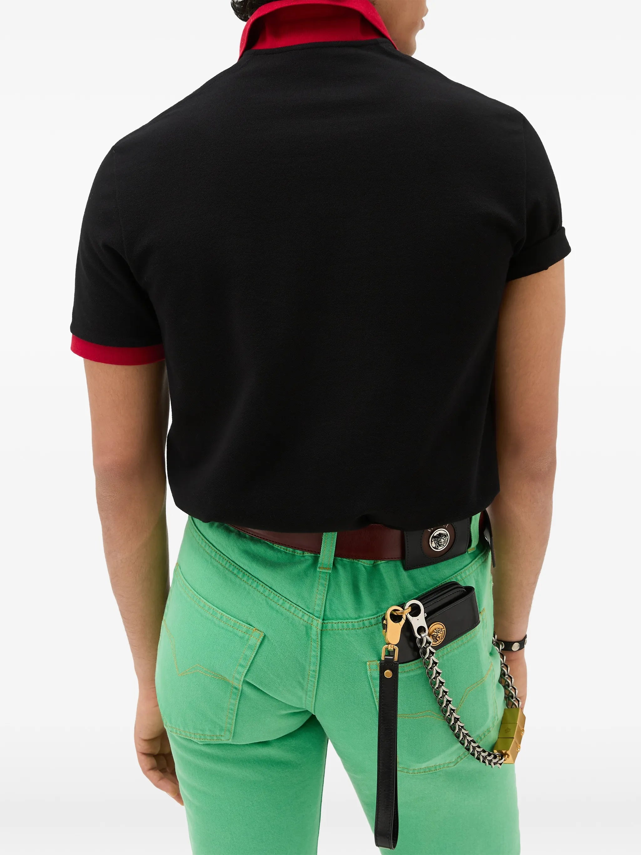 short-sleeve logo polo shirt