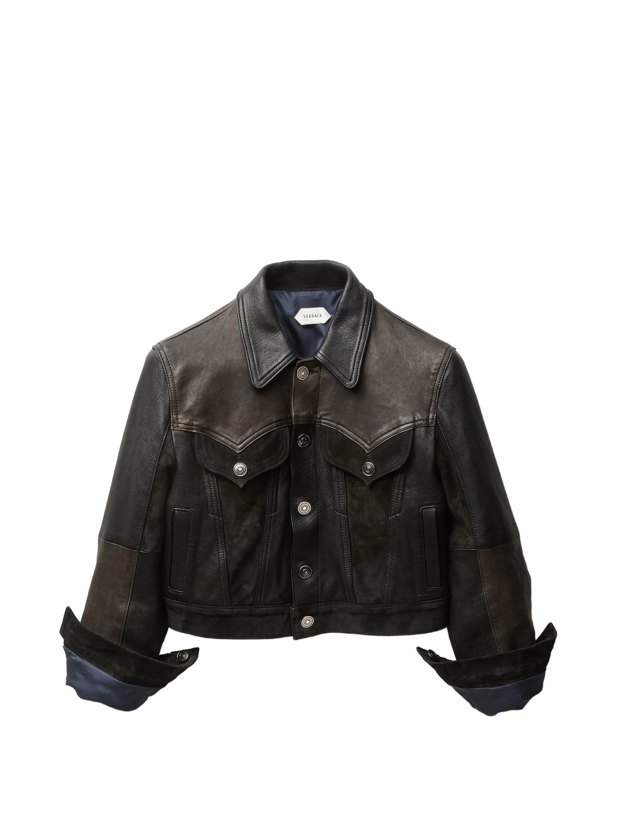 buttoned patch jacket