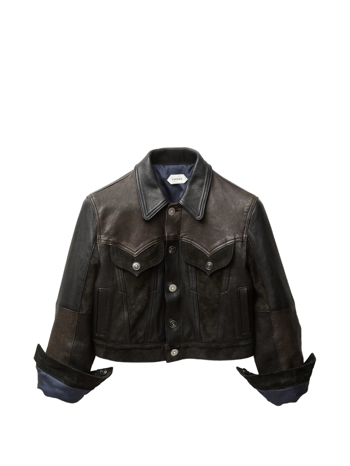 buttoned patch jacket