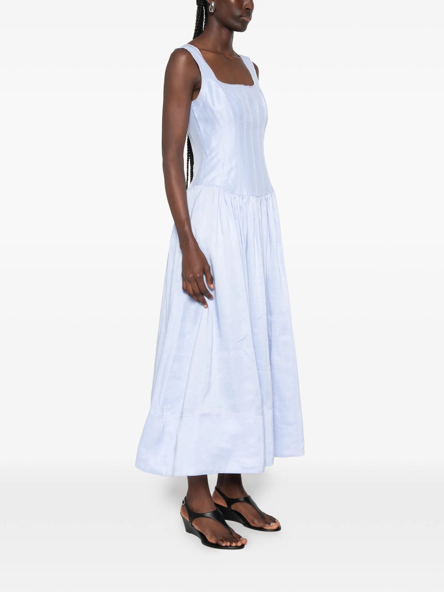 Spirelle panelled midi dress