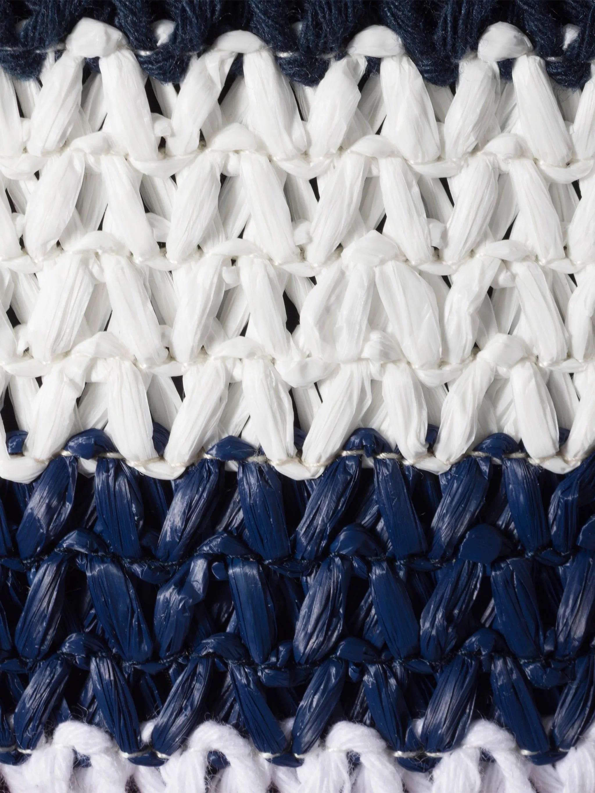 raffia-effect woven tote bag