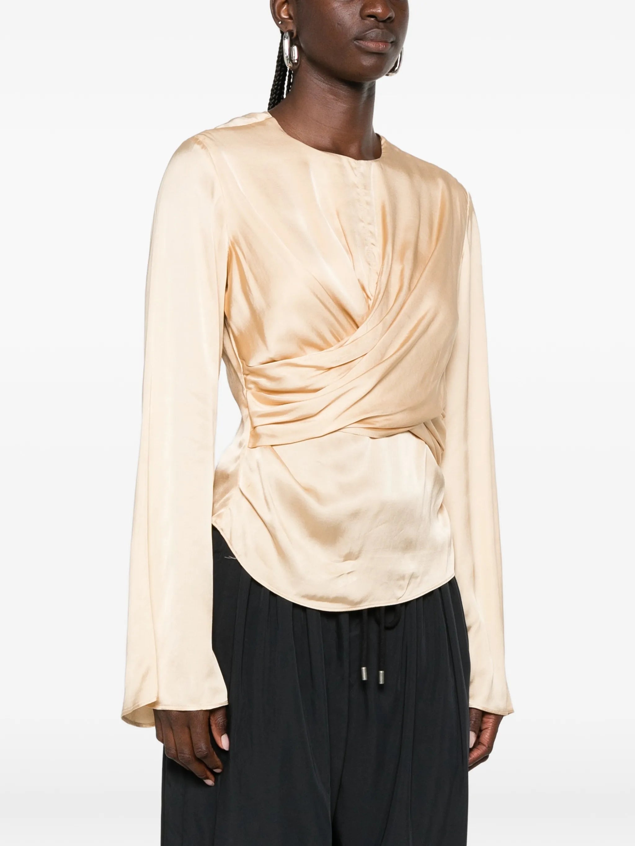 Neame crossover-detail blouse