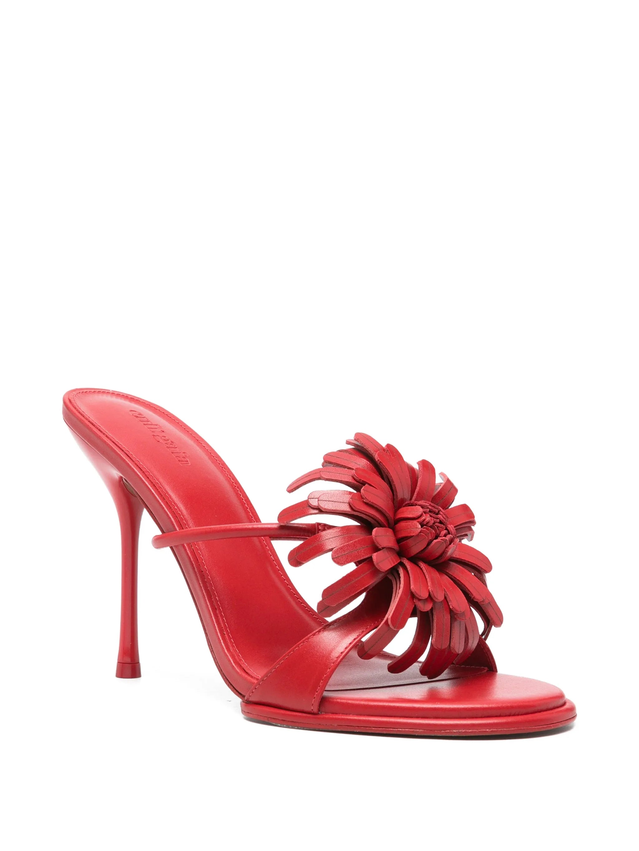 Carla floral-appliqué sandals