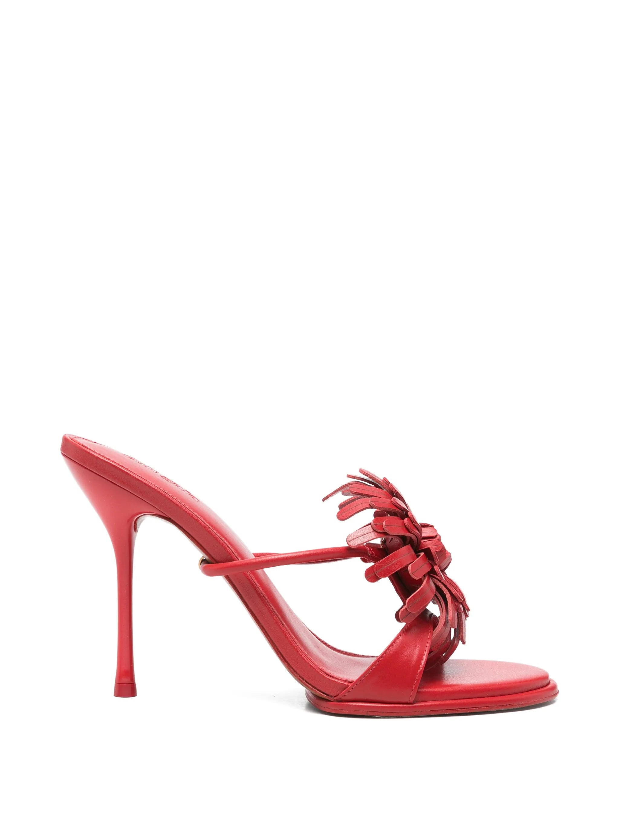 Carla floral-appliqué sandals