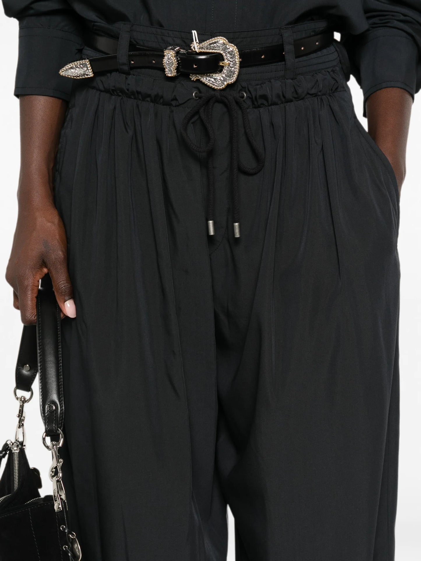 Inaya drawstring-fastening palazzo pants