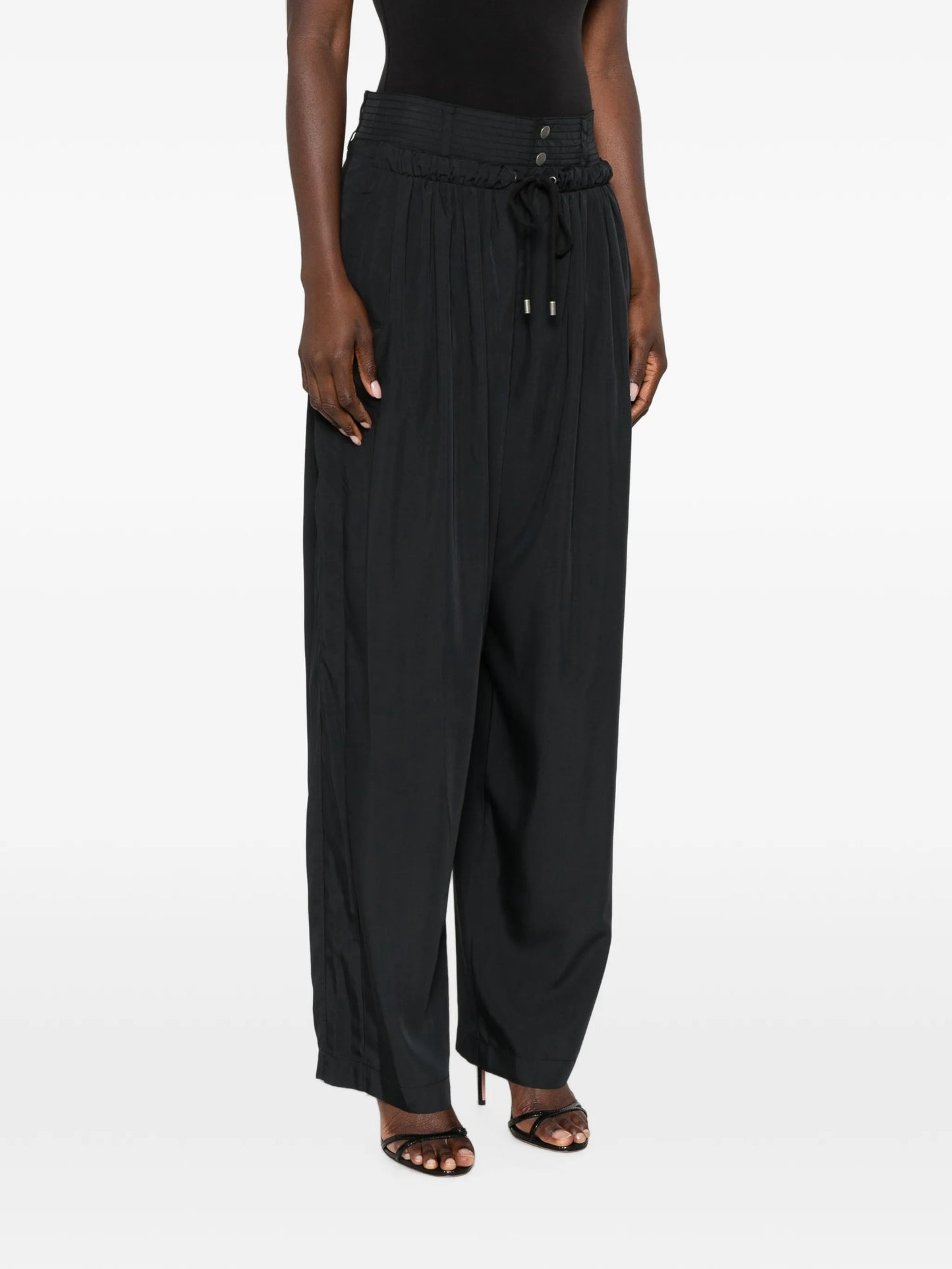 Inaya drawstring-fastening palazzo pants