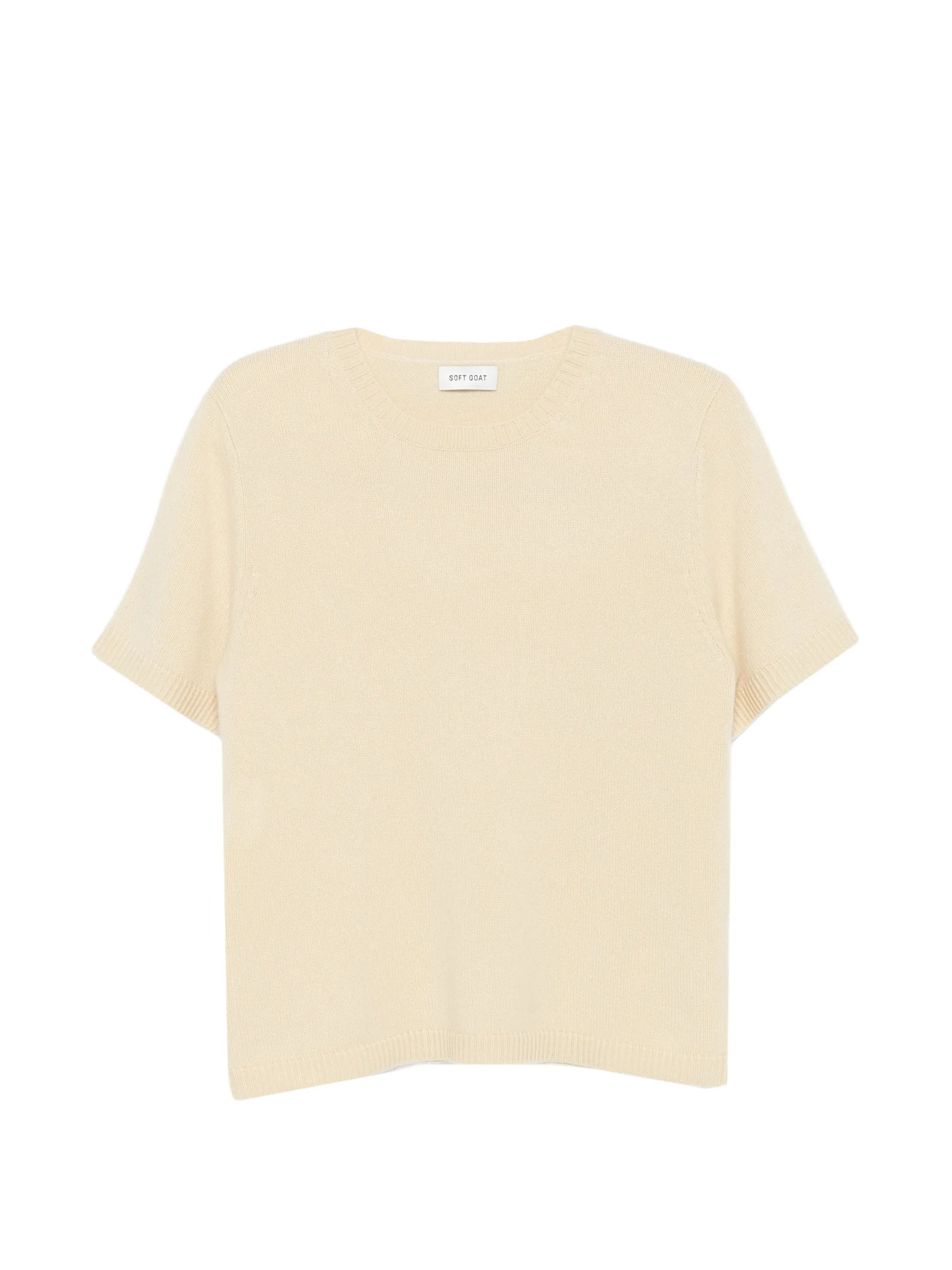 short-sleeve knitted T-shirt