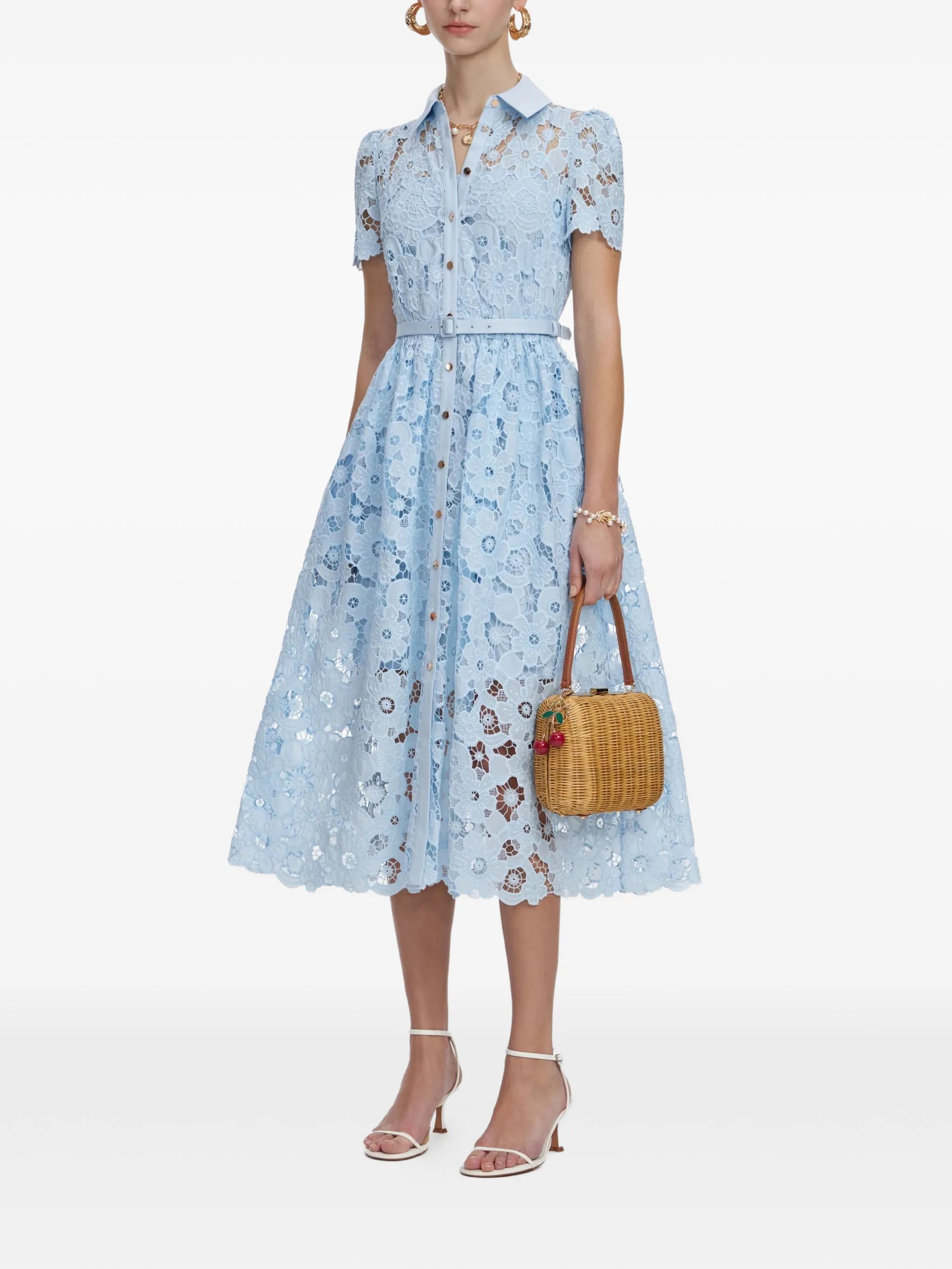 belted midi dress