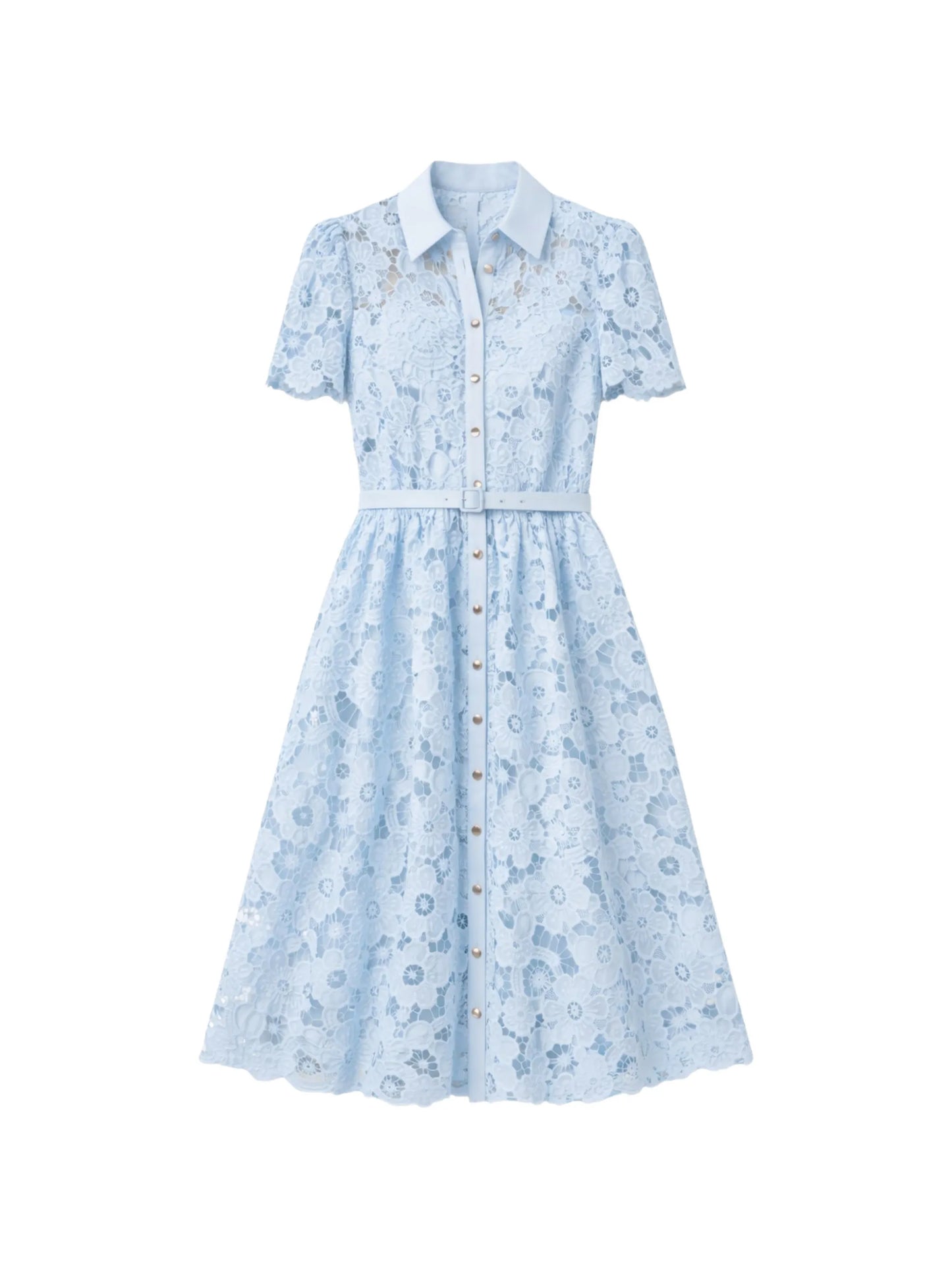 belted midi dress