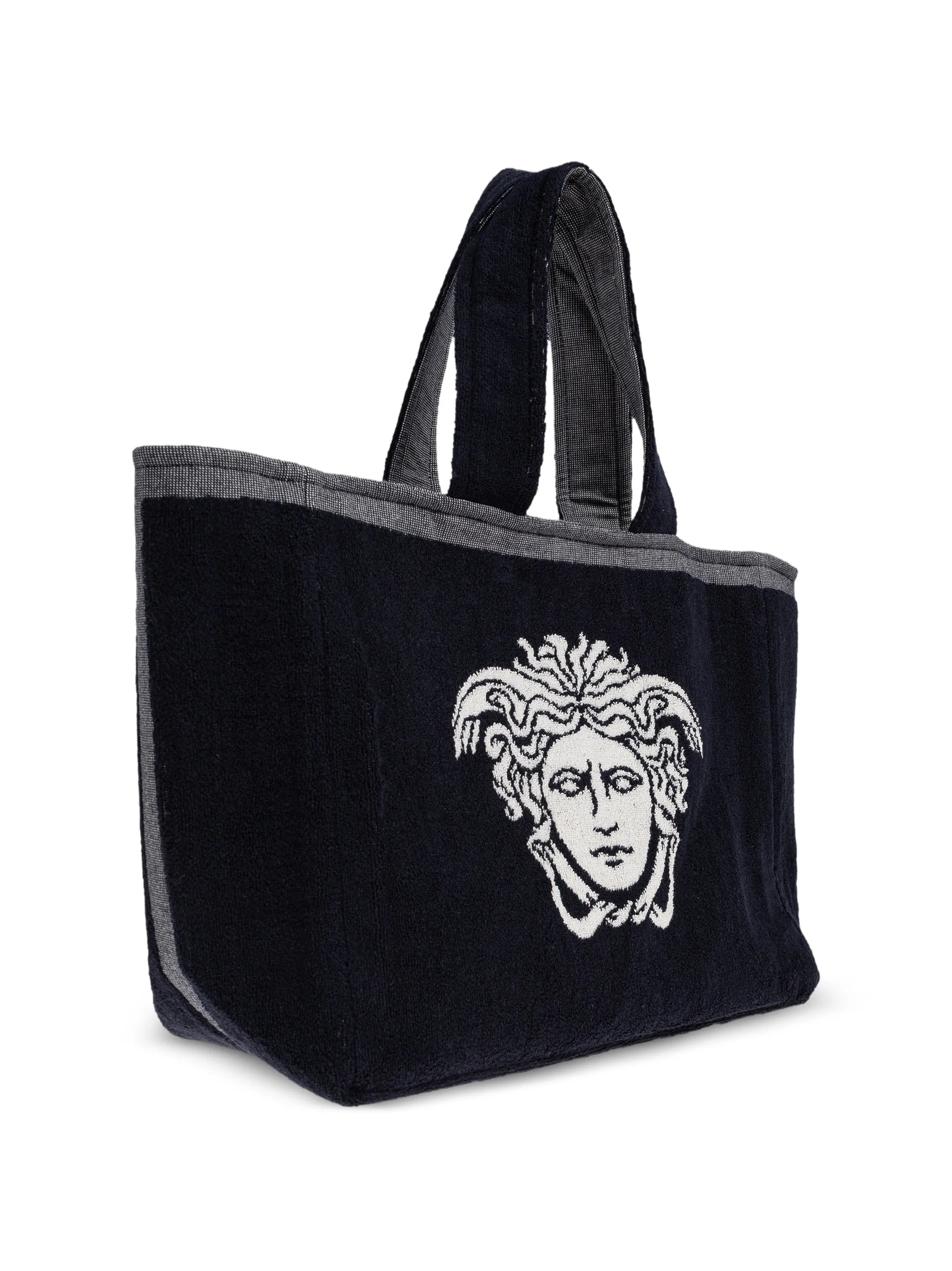Medusa cotton-terry beach bag