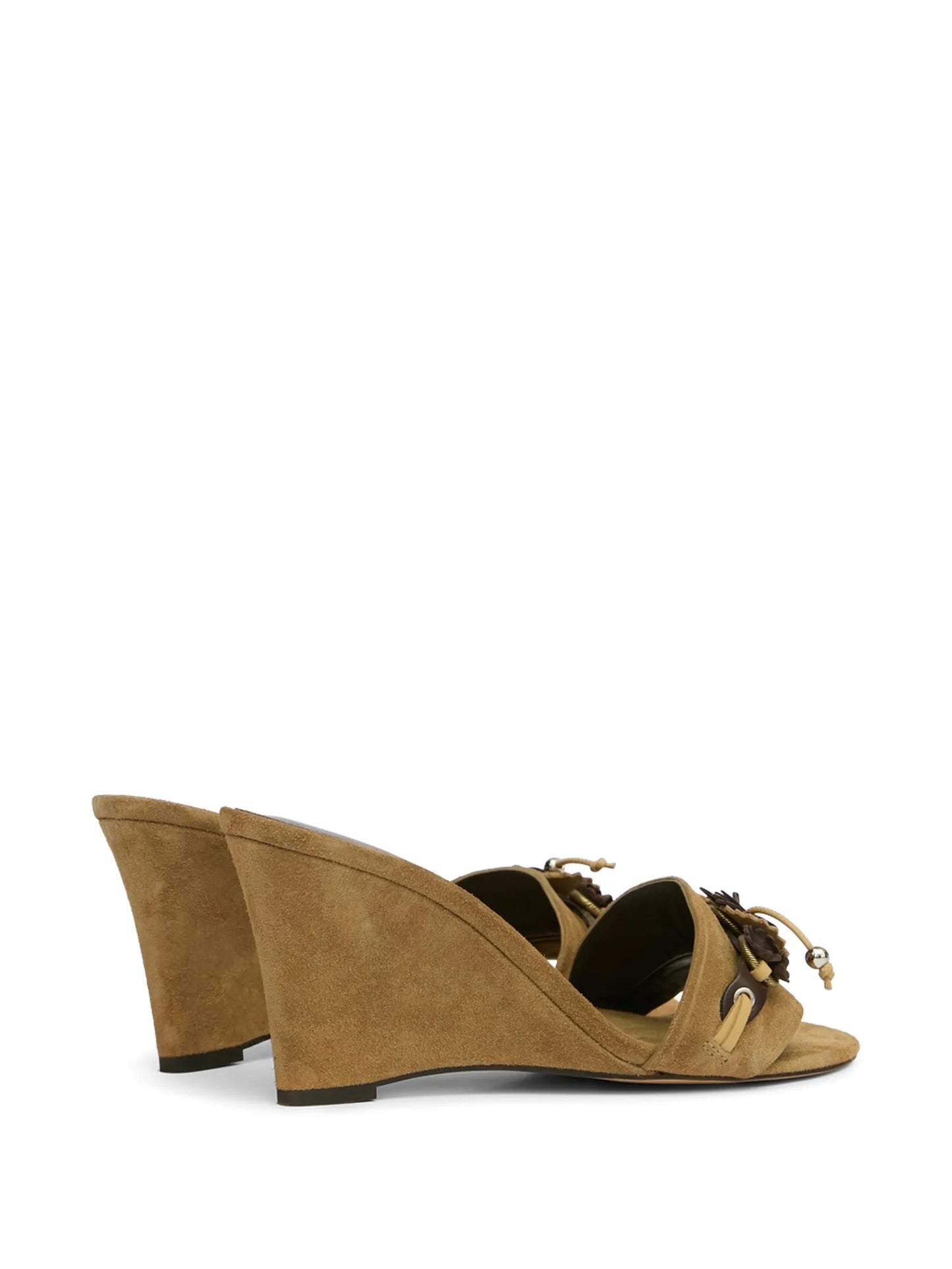 Anee decorated-strap suede mules