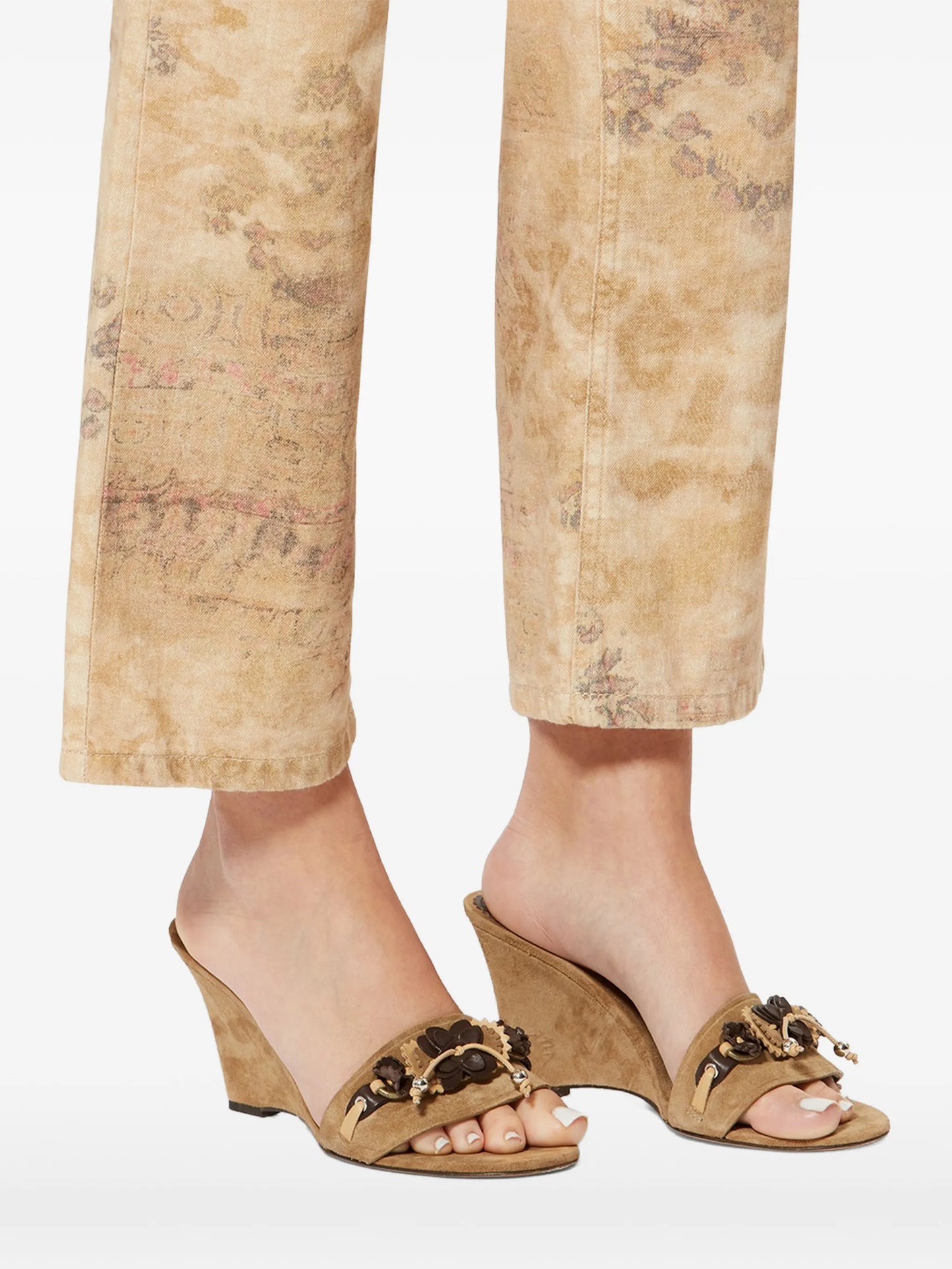 Anee decorated-strap suede sandals