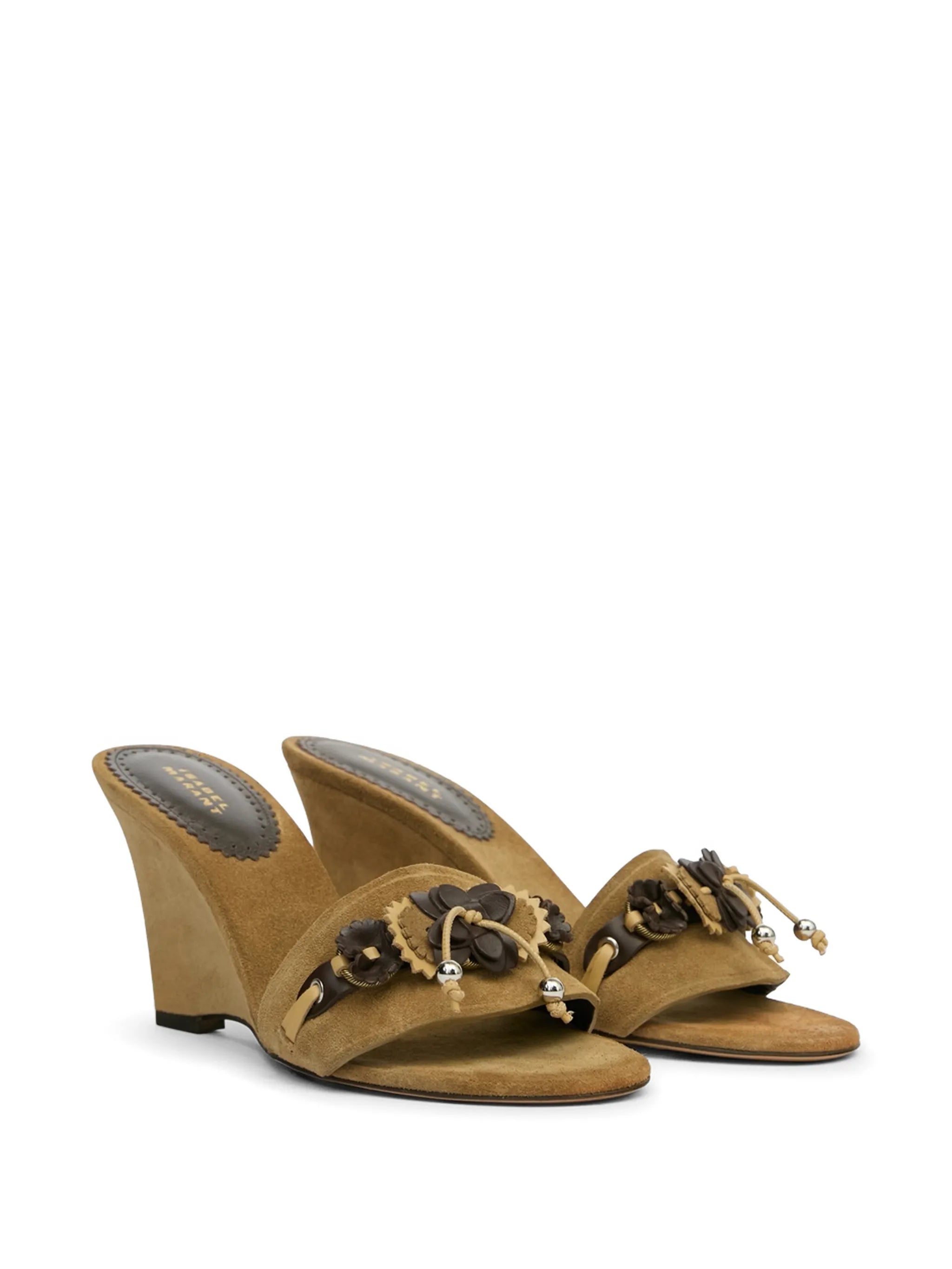 Anee decorated-strap suede sandals
