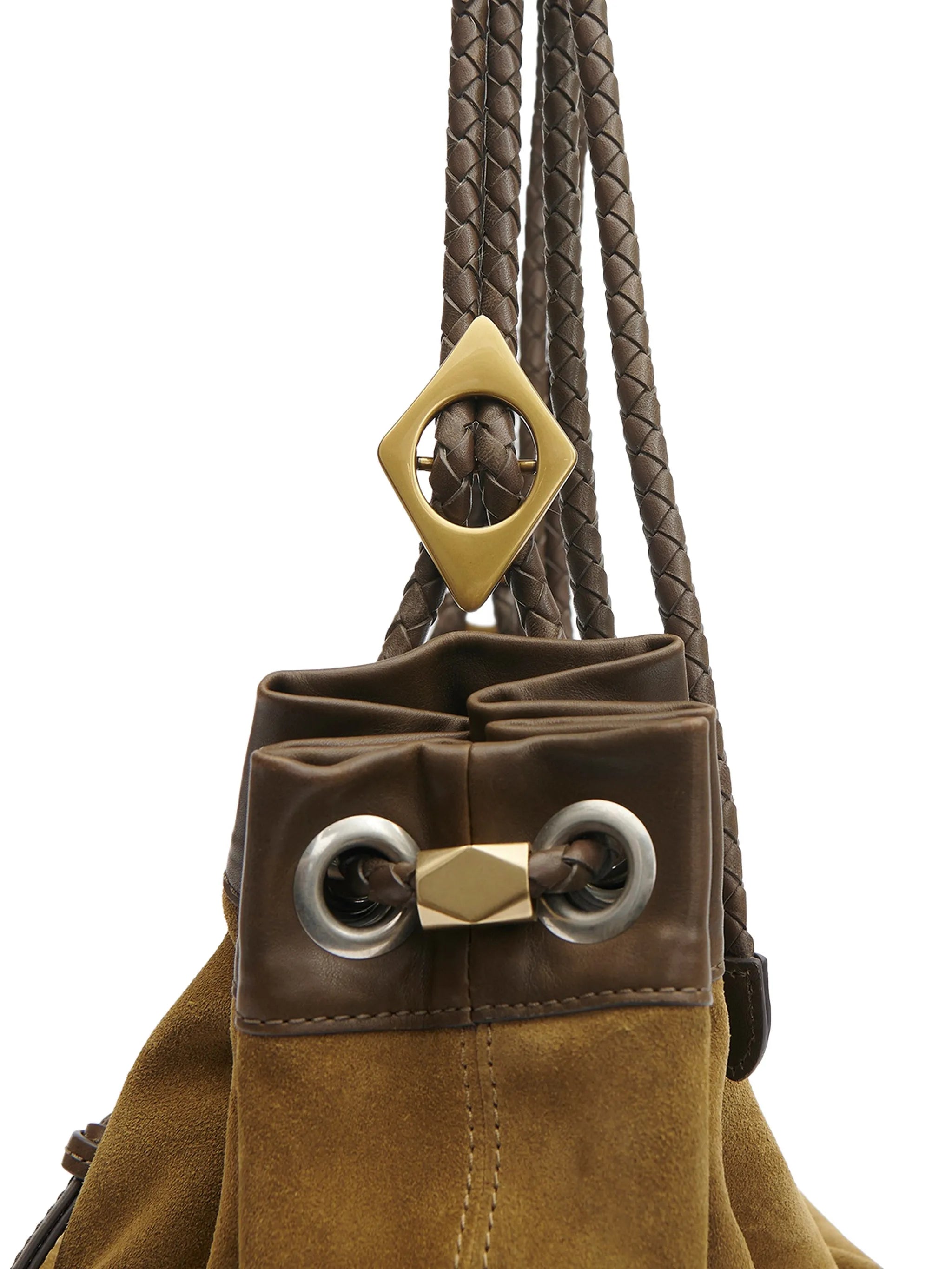 medium Maia half-moon braided shoulder bag