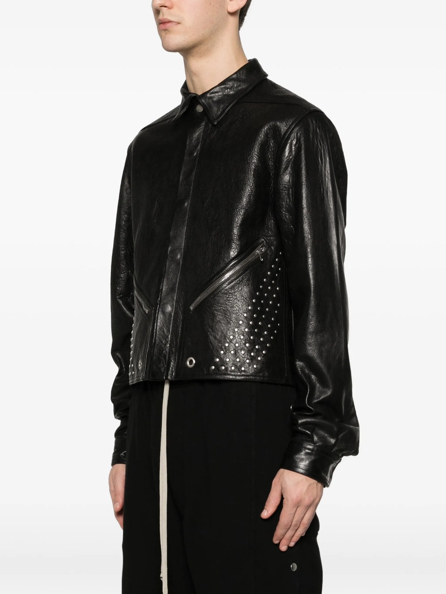 Tour Alice leather shirt jacket