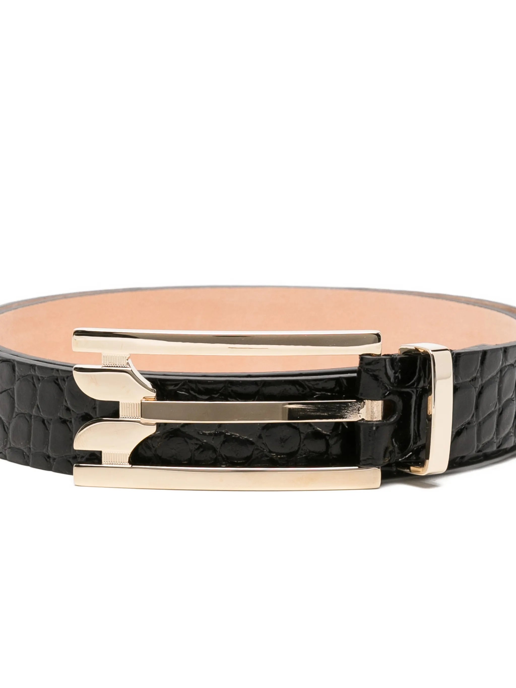 Dorian croc-embossed belt