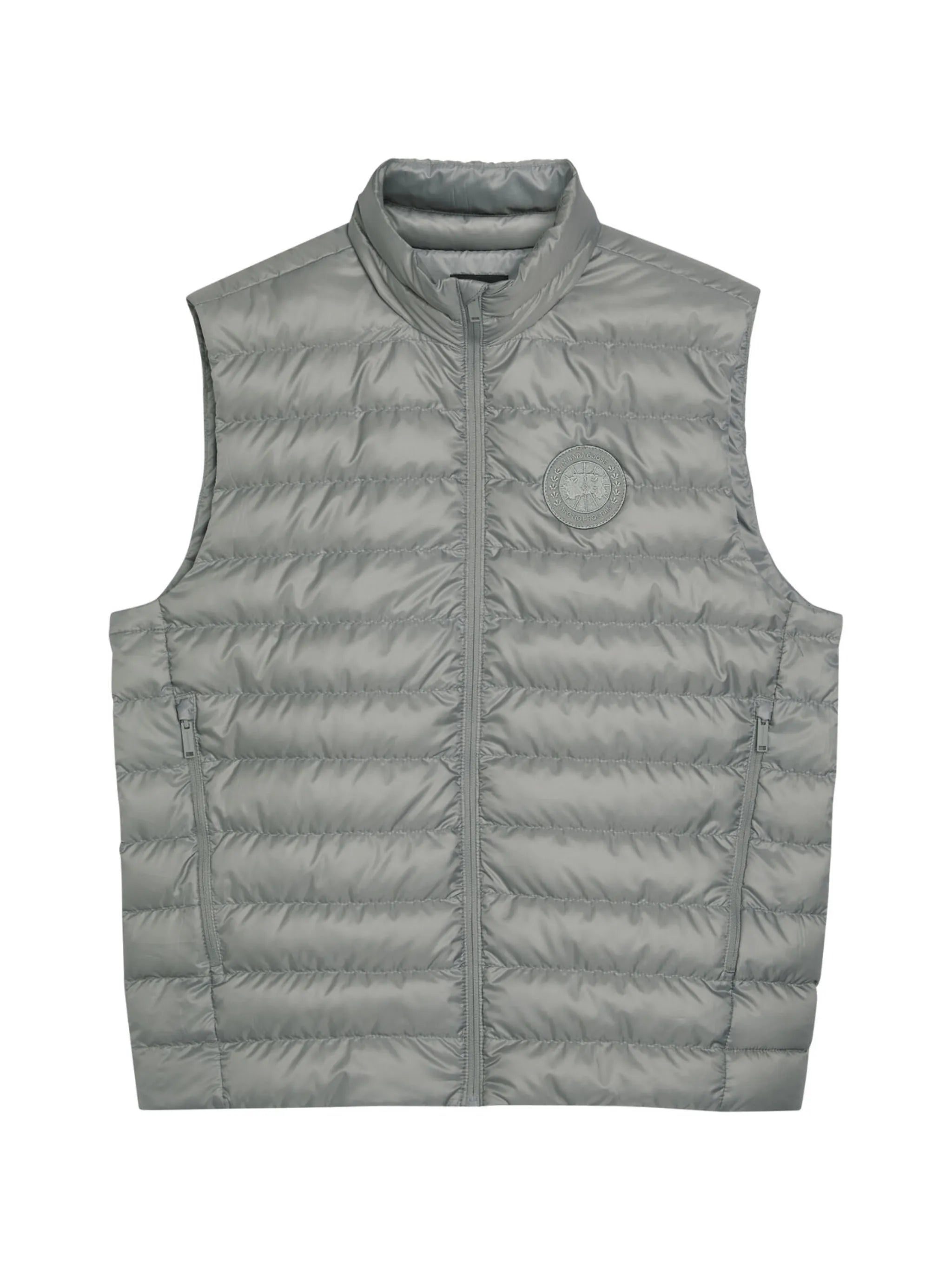 logo-patch padded gilet