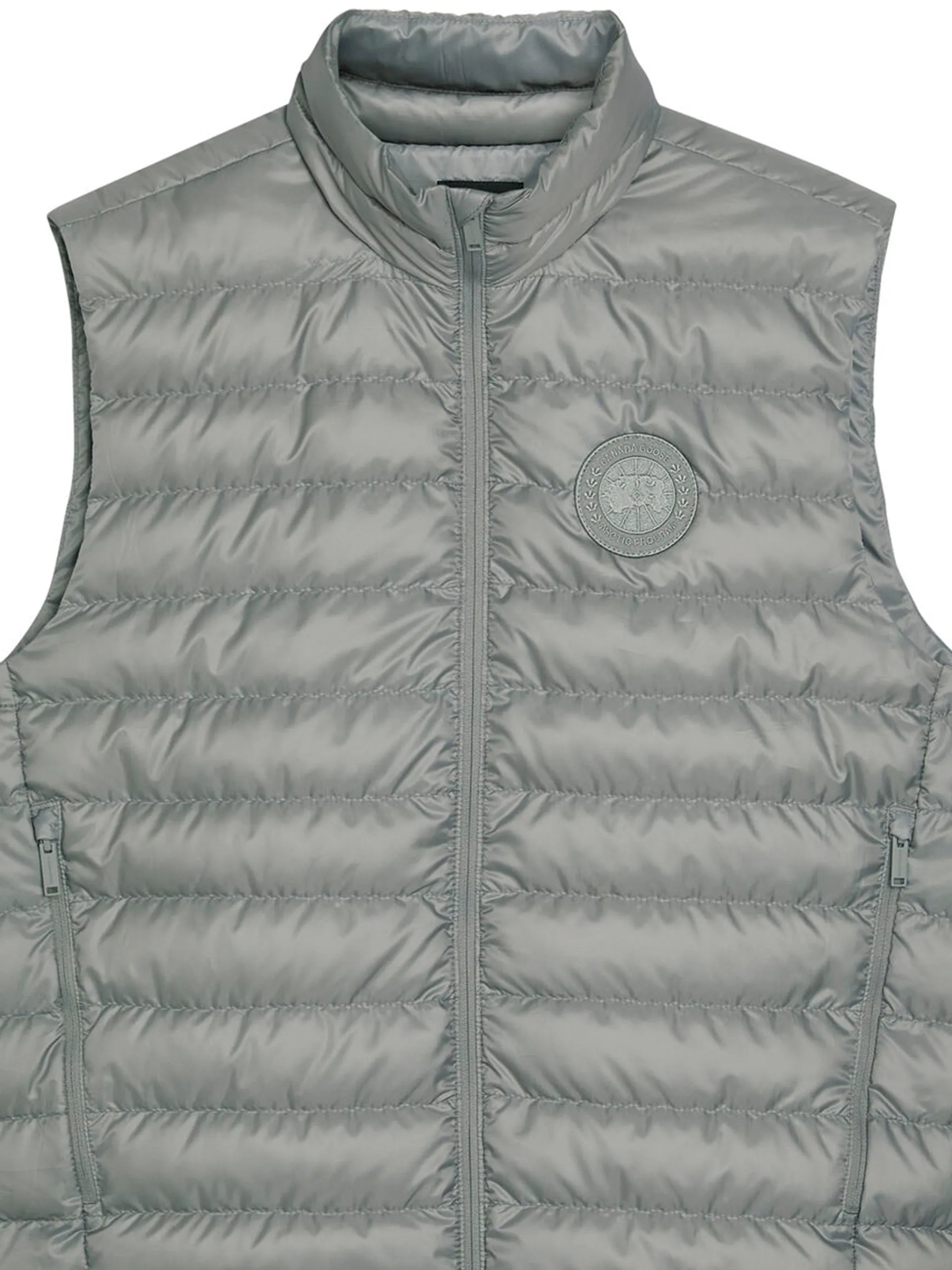 logo-patch padded gilet