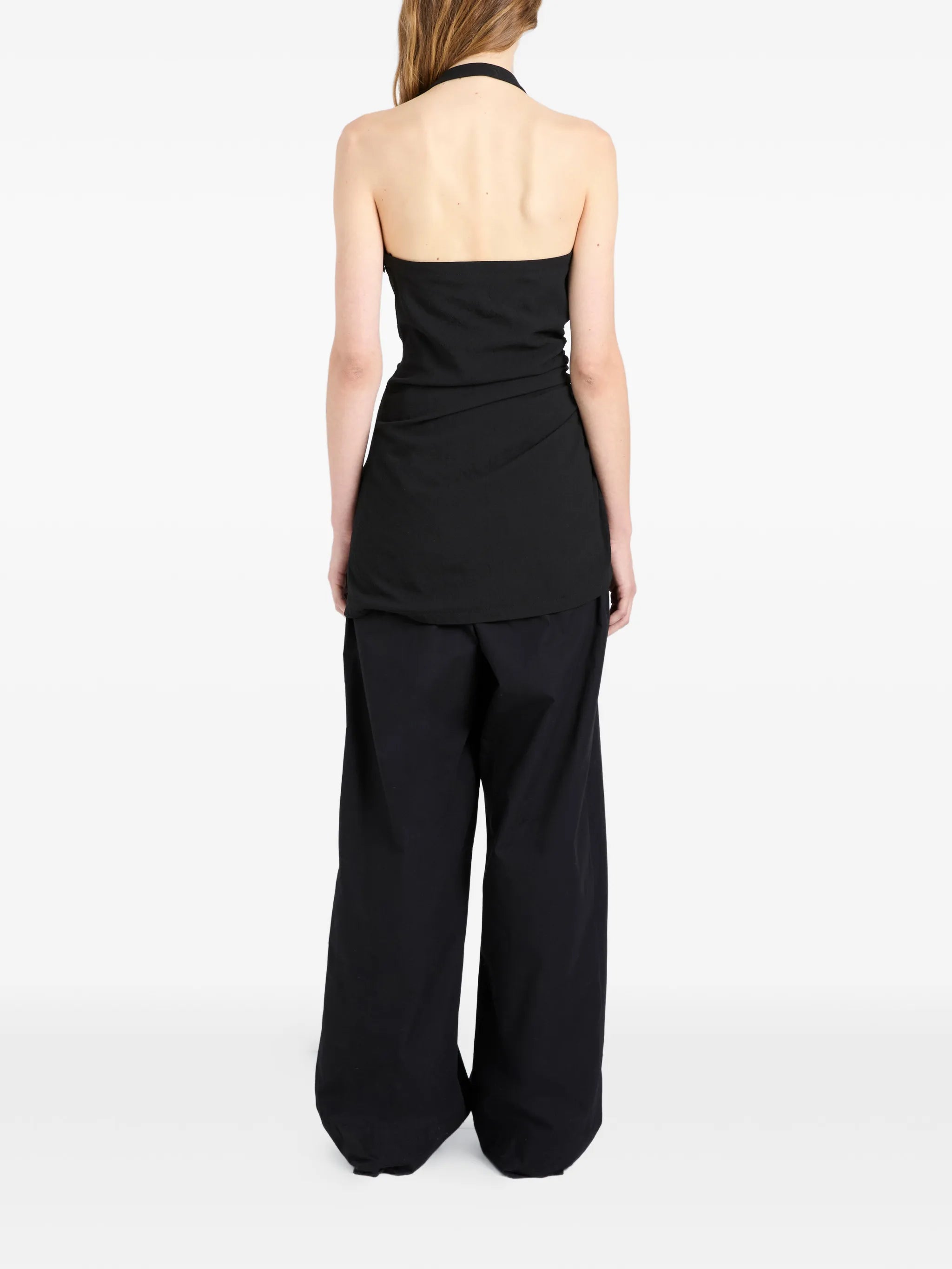 Melia ruched-detail top