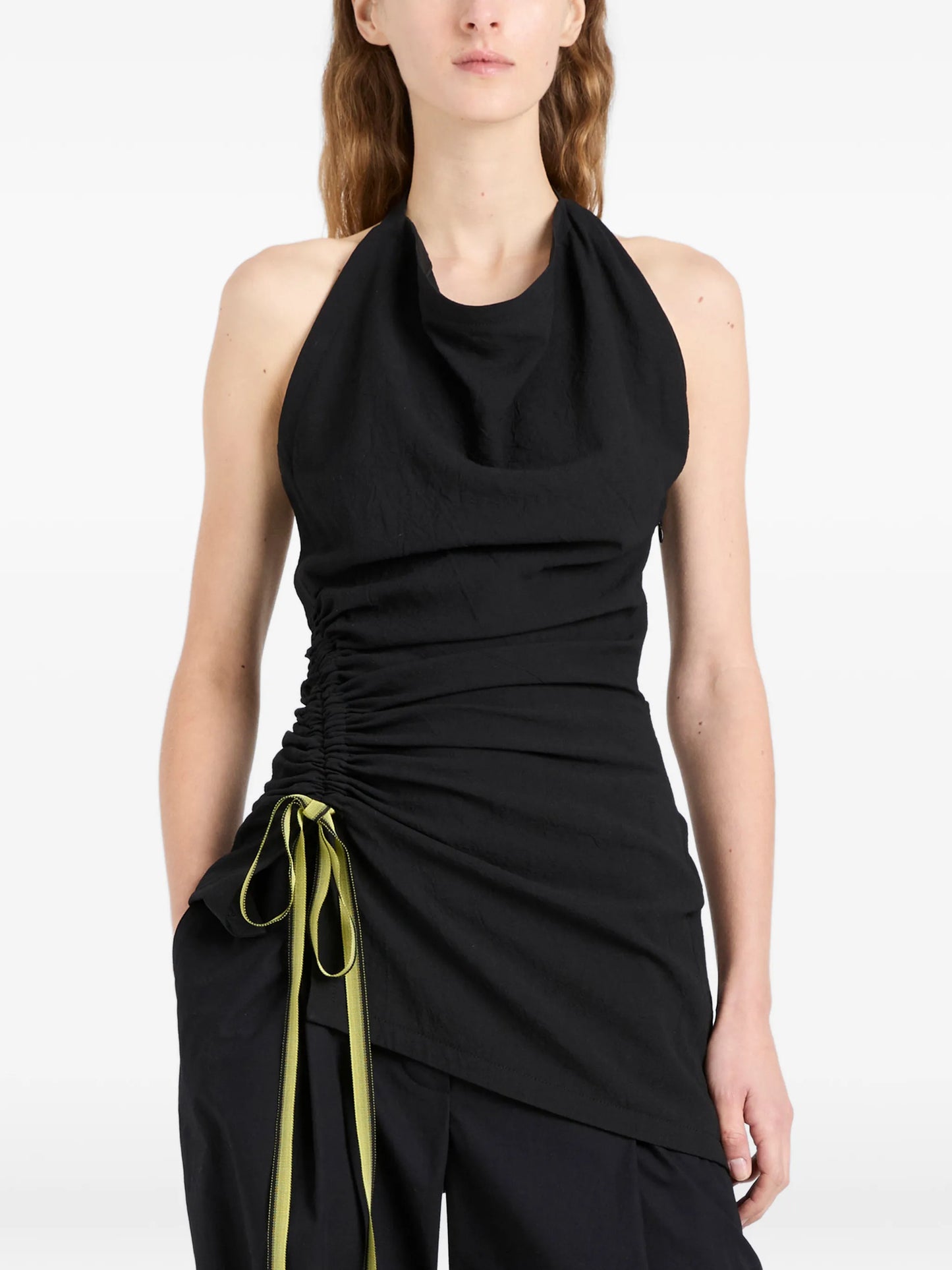Melia ruched-detail top