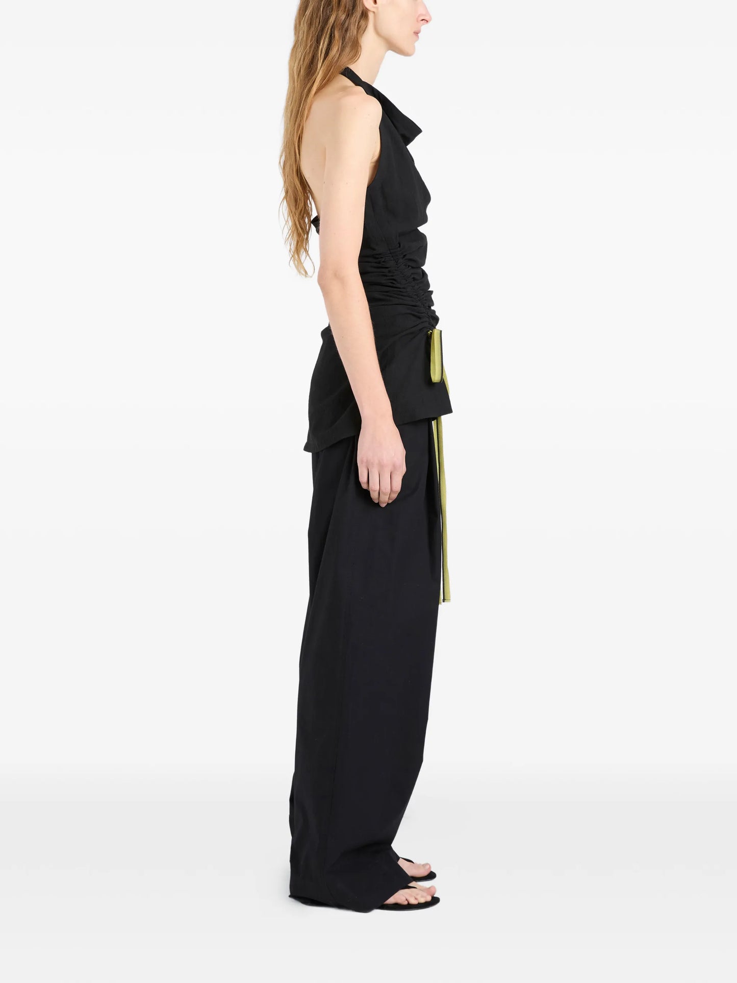 Melia ruched-detail top