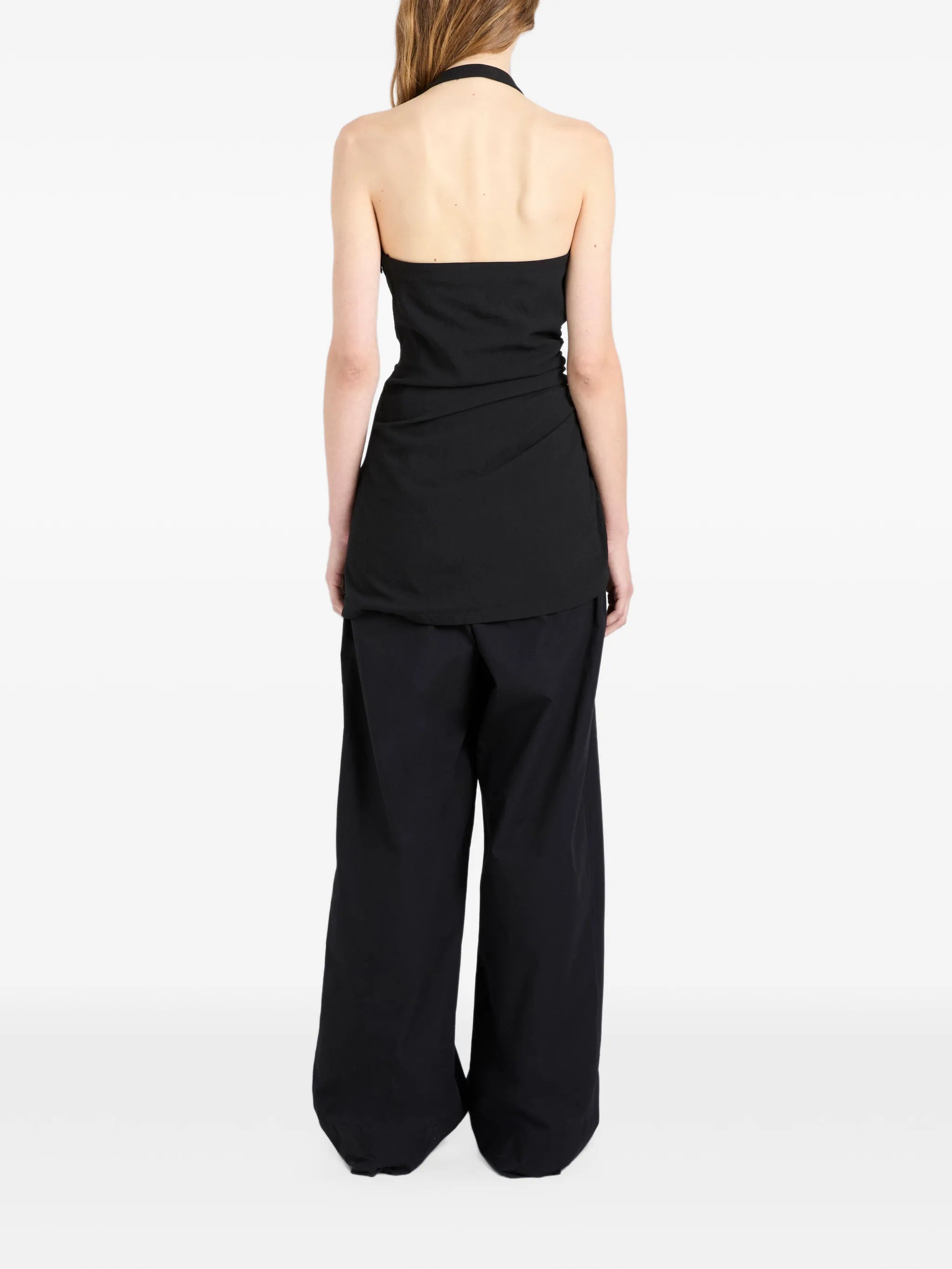 Melia top in crinkle linen viscose