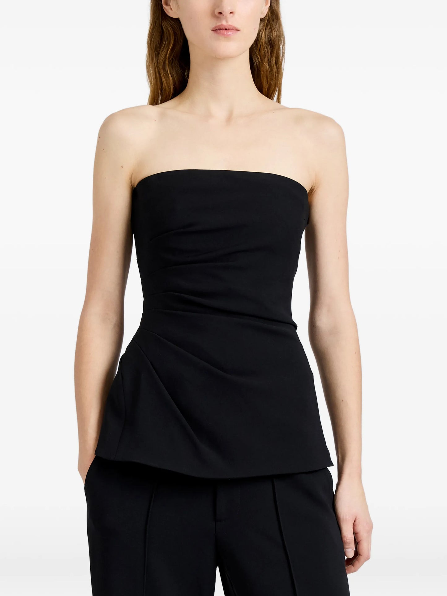 Damea draped strapless top