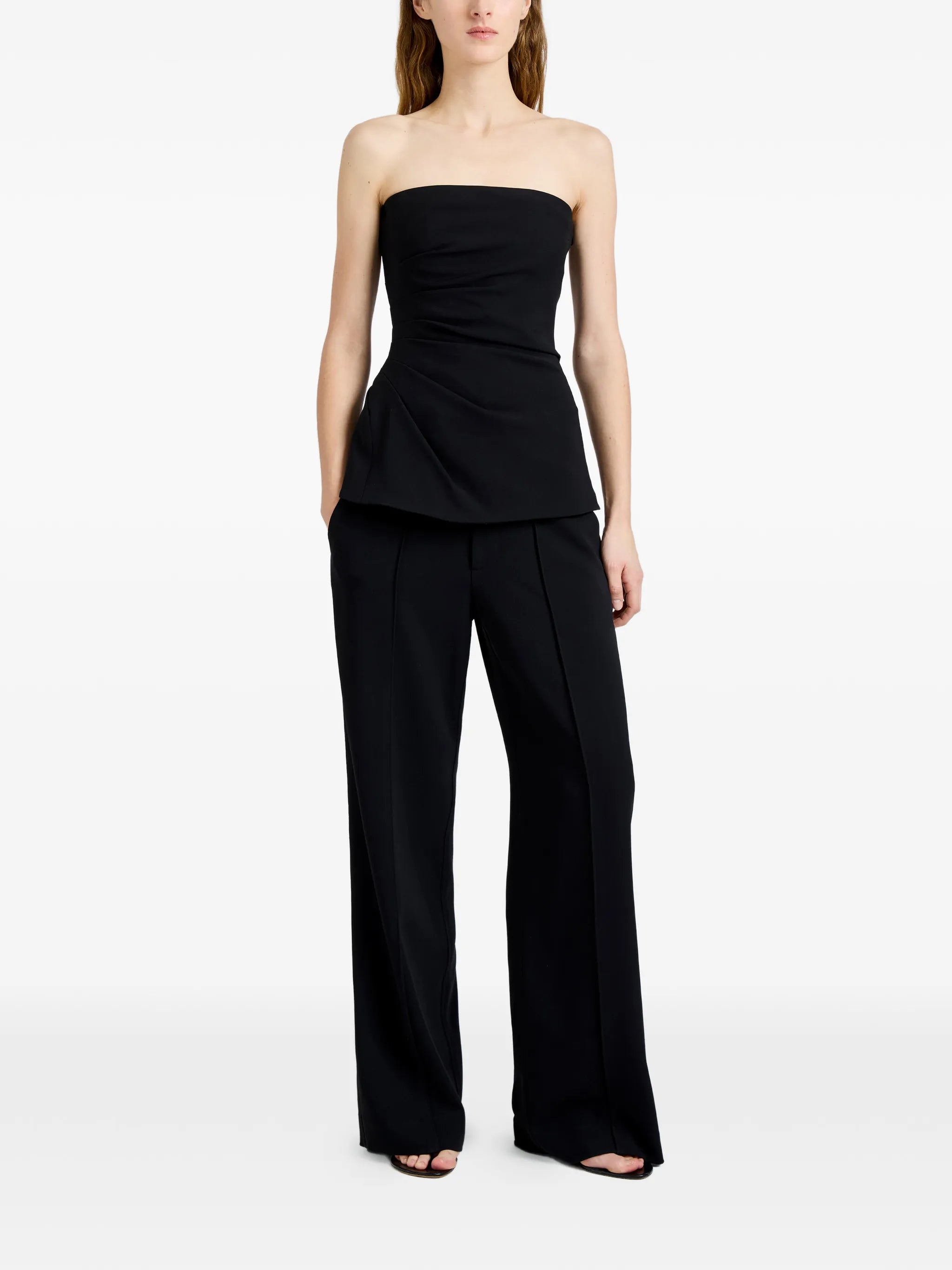 Damea draped strapless top