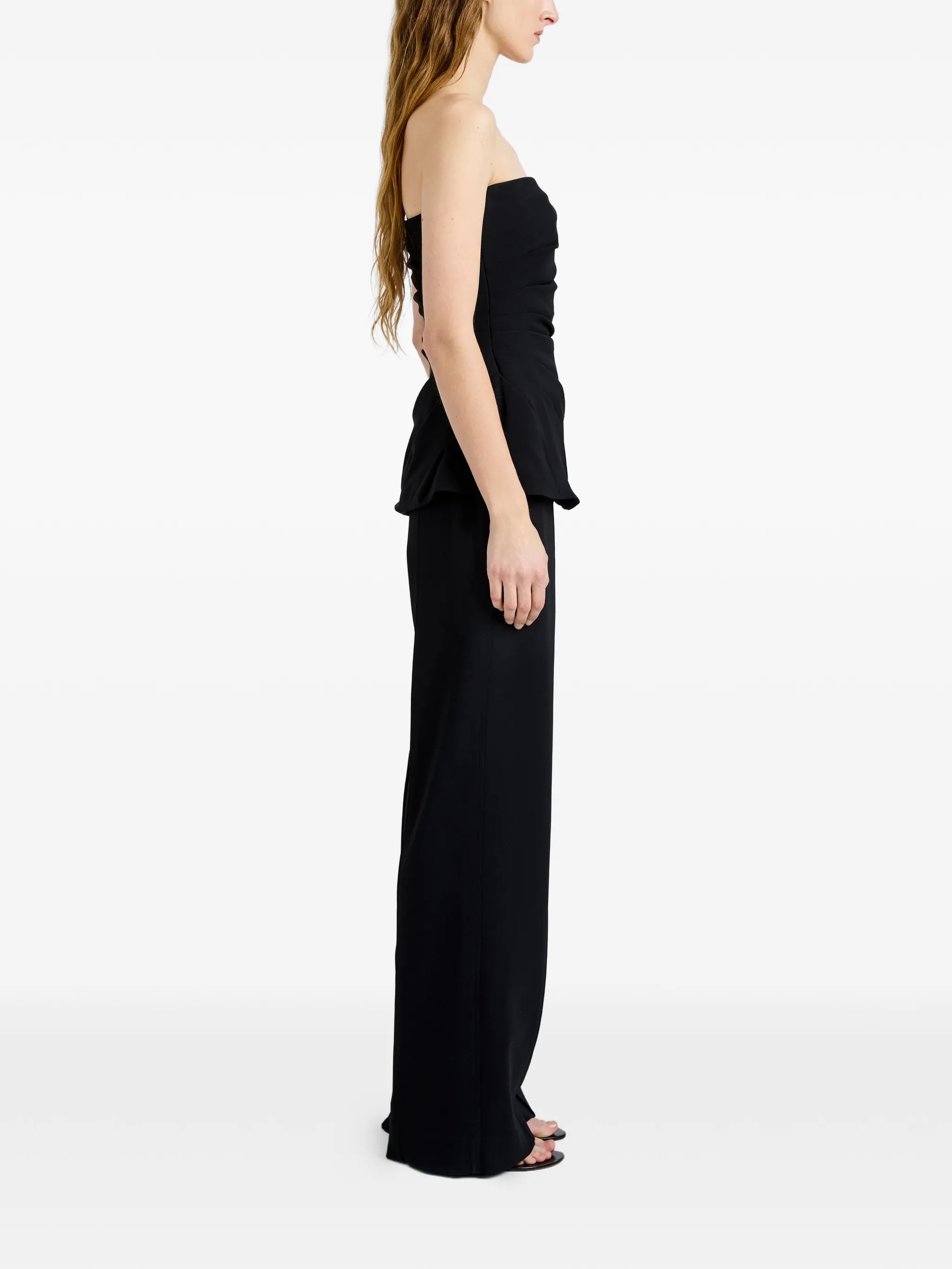 Damea draped strapless top