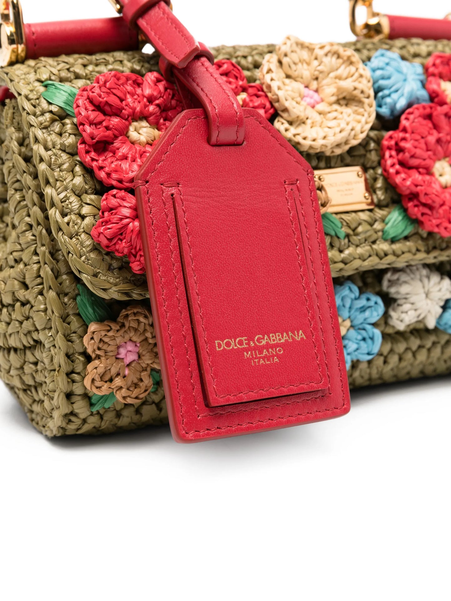 My Sicily raffia crochet tote bag