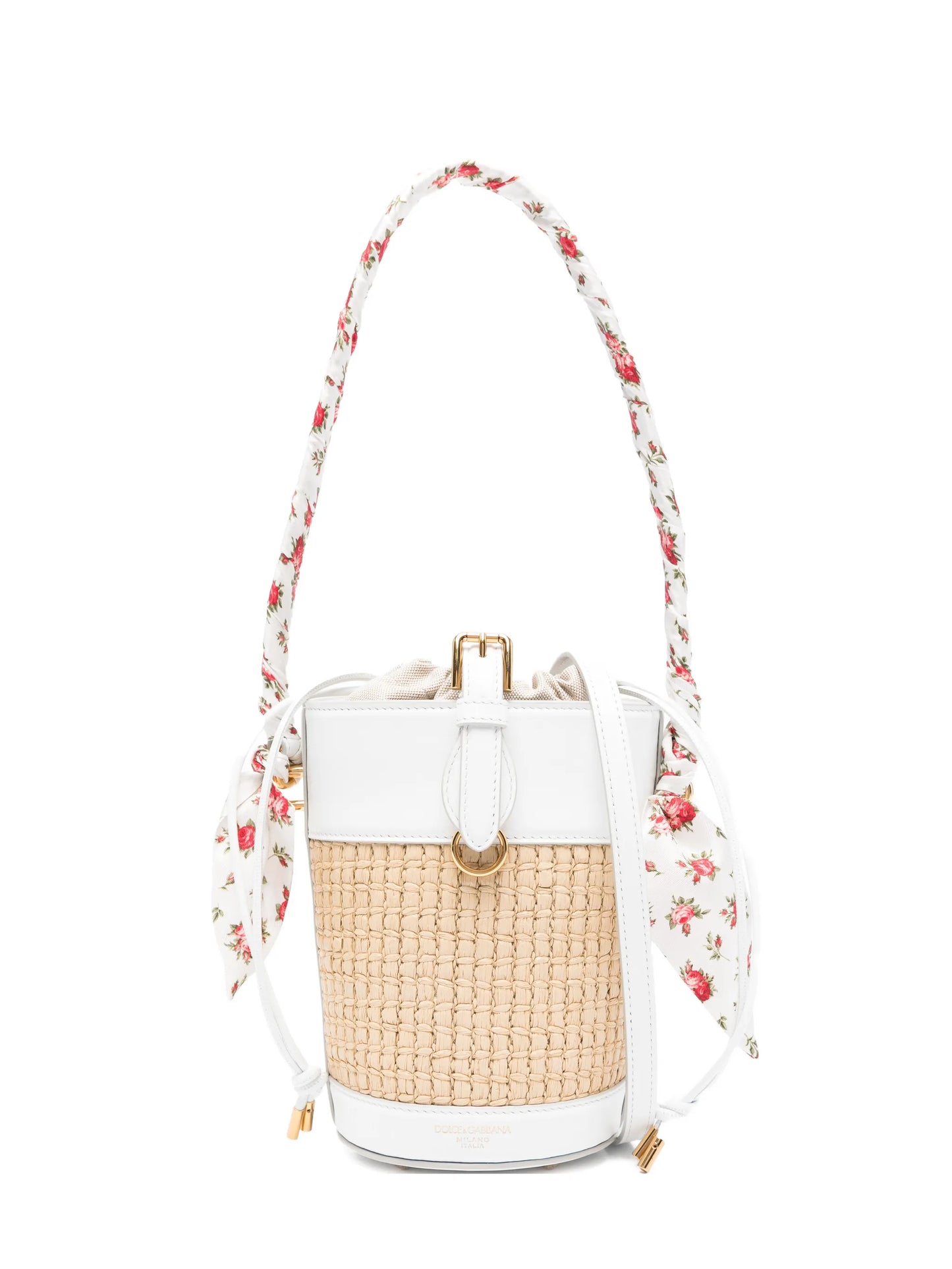 Capri floral-print bucket bag