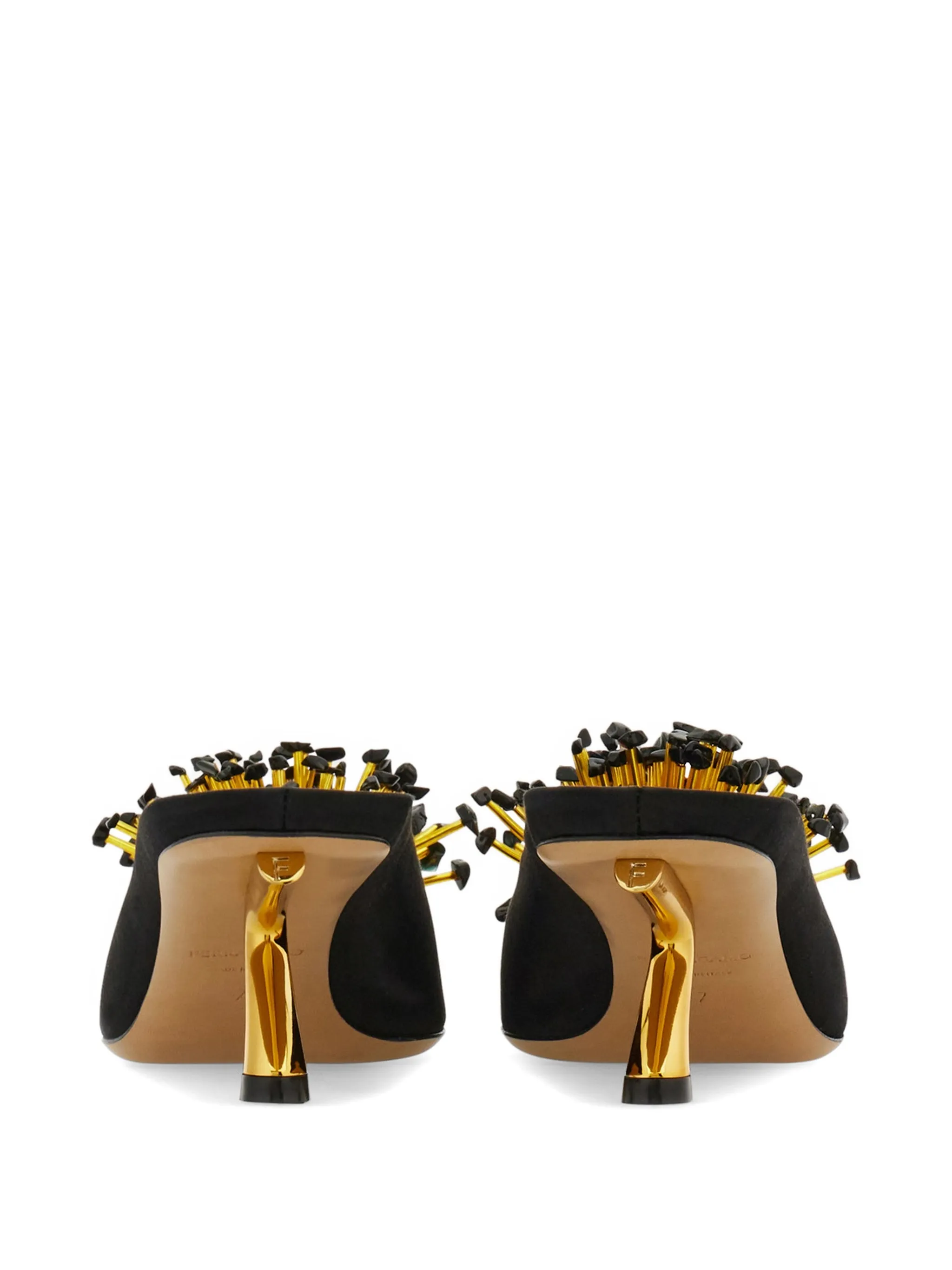 S-shaped heel mules