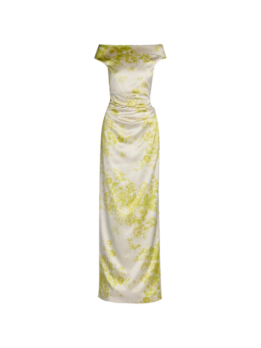 floral-pattern maxi dress