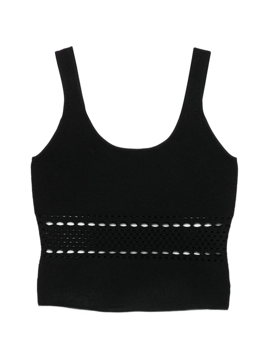 open-stitch tank top