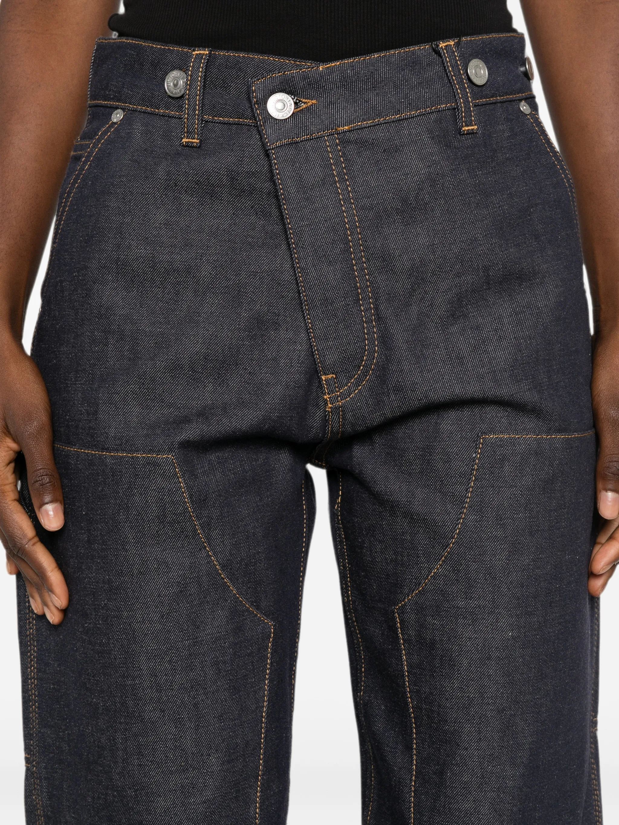 logo-patch jeans