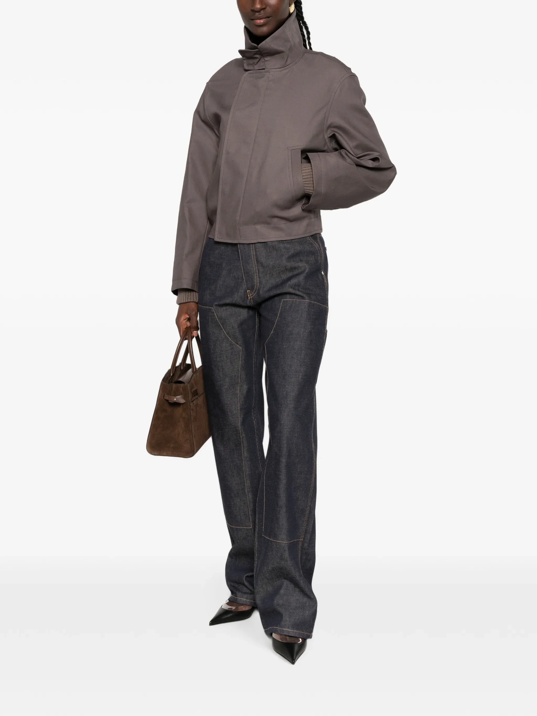 logo-patch jeans
